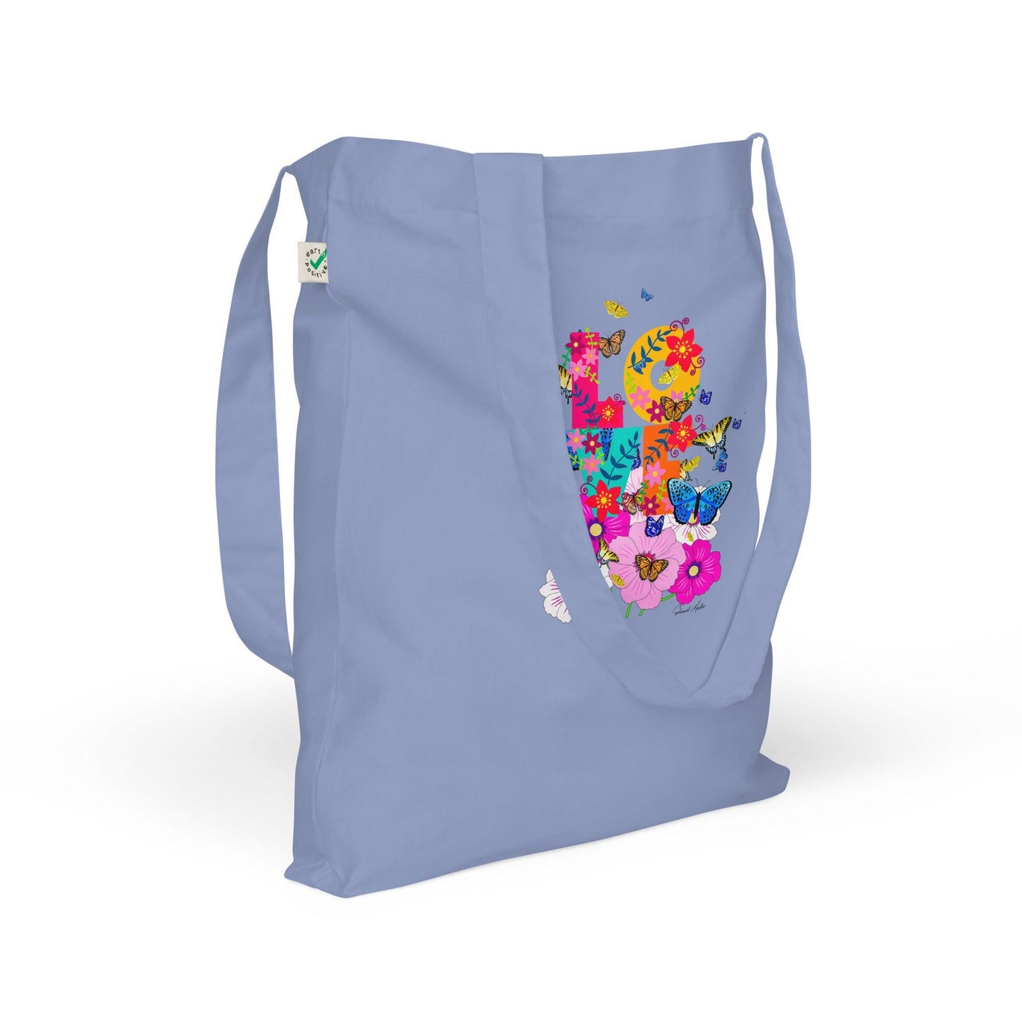 Organic fashion tote bag-Summer Love by Edward Martin - Elementologie