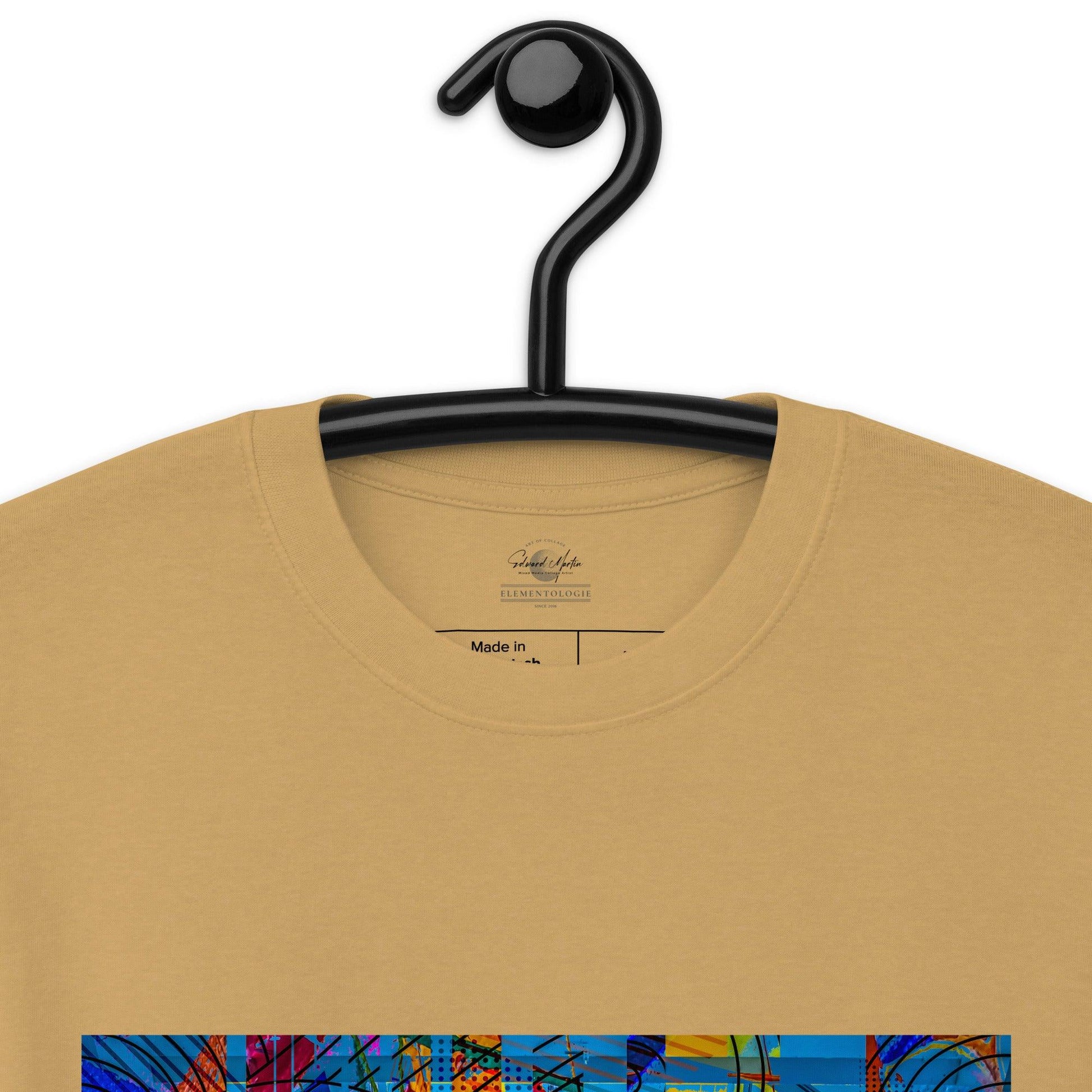 Unisex premium heavyweight tee-Abstract No.01 by Edward Martin - Elementologie