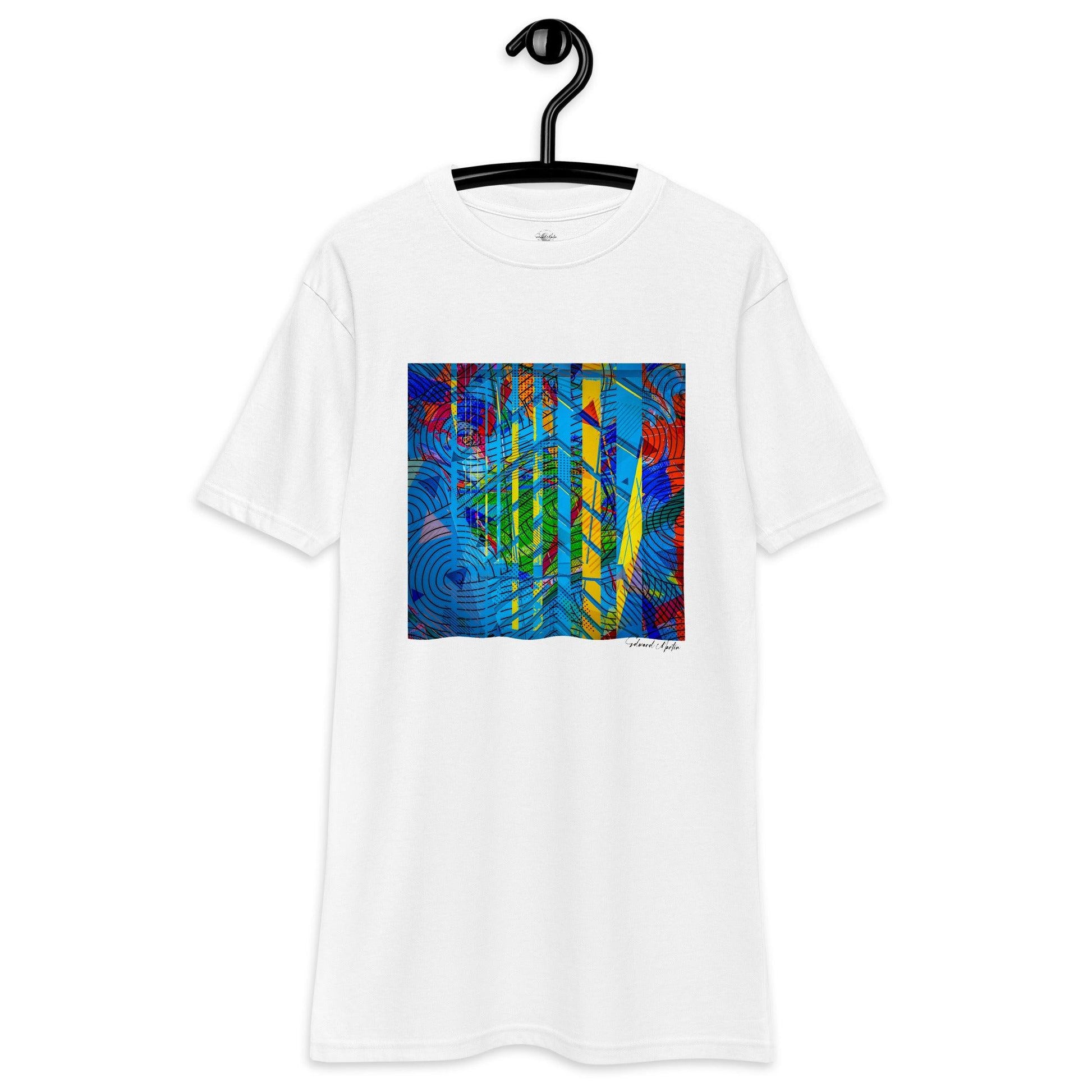 Unisex premium heavyweight tee-Abstract No.01 by Edward Martin - Elementologie