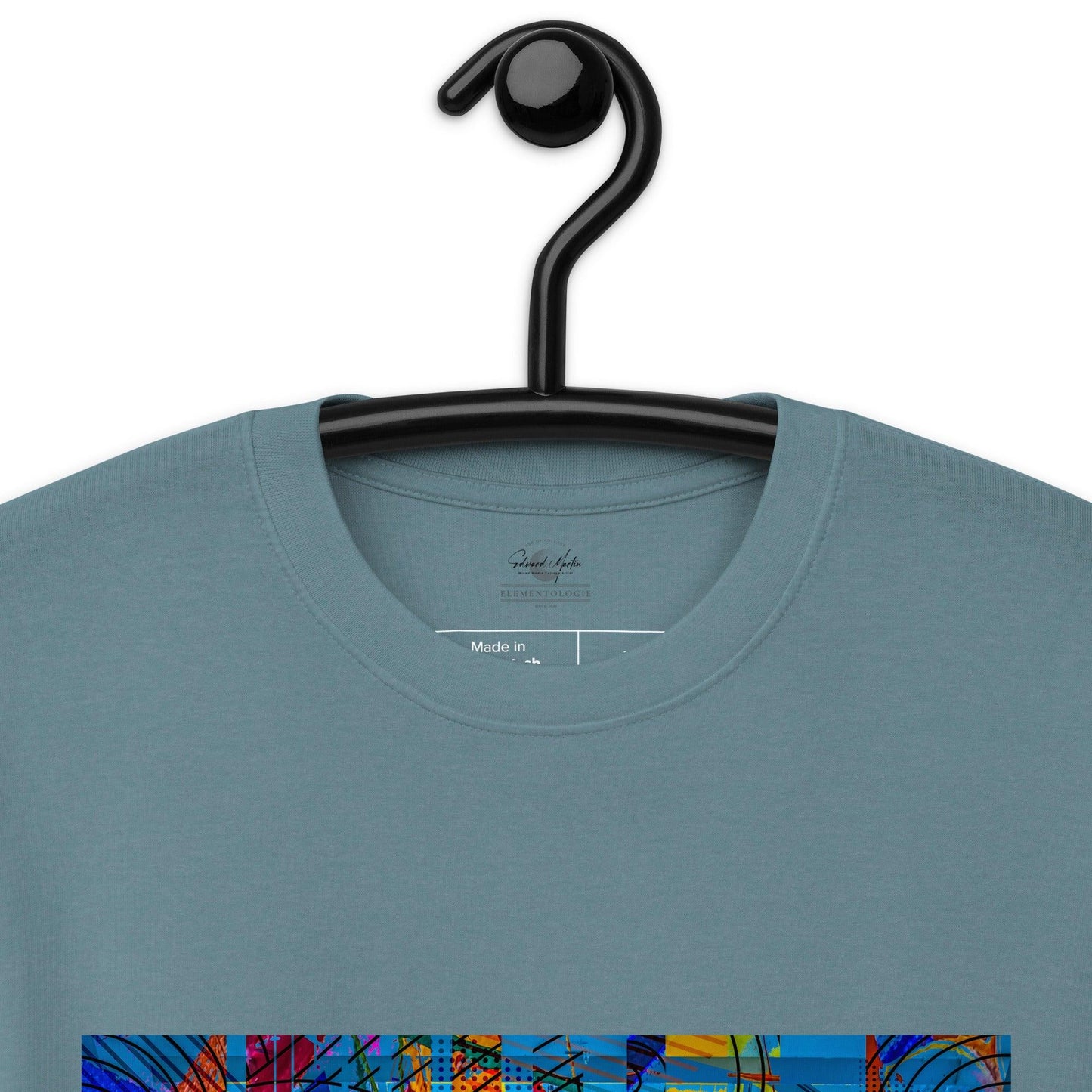 Unisex premium heavyweight tee-Abstract No.01 by Edward Martin - Elementologie