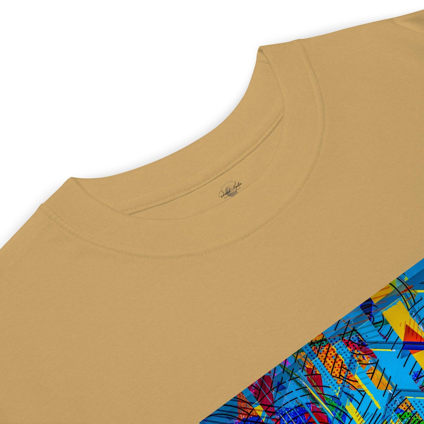 Unisex premium heavyweight tee-Abstract No.01 by Edward Martin - Elementologie