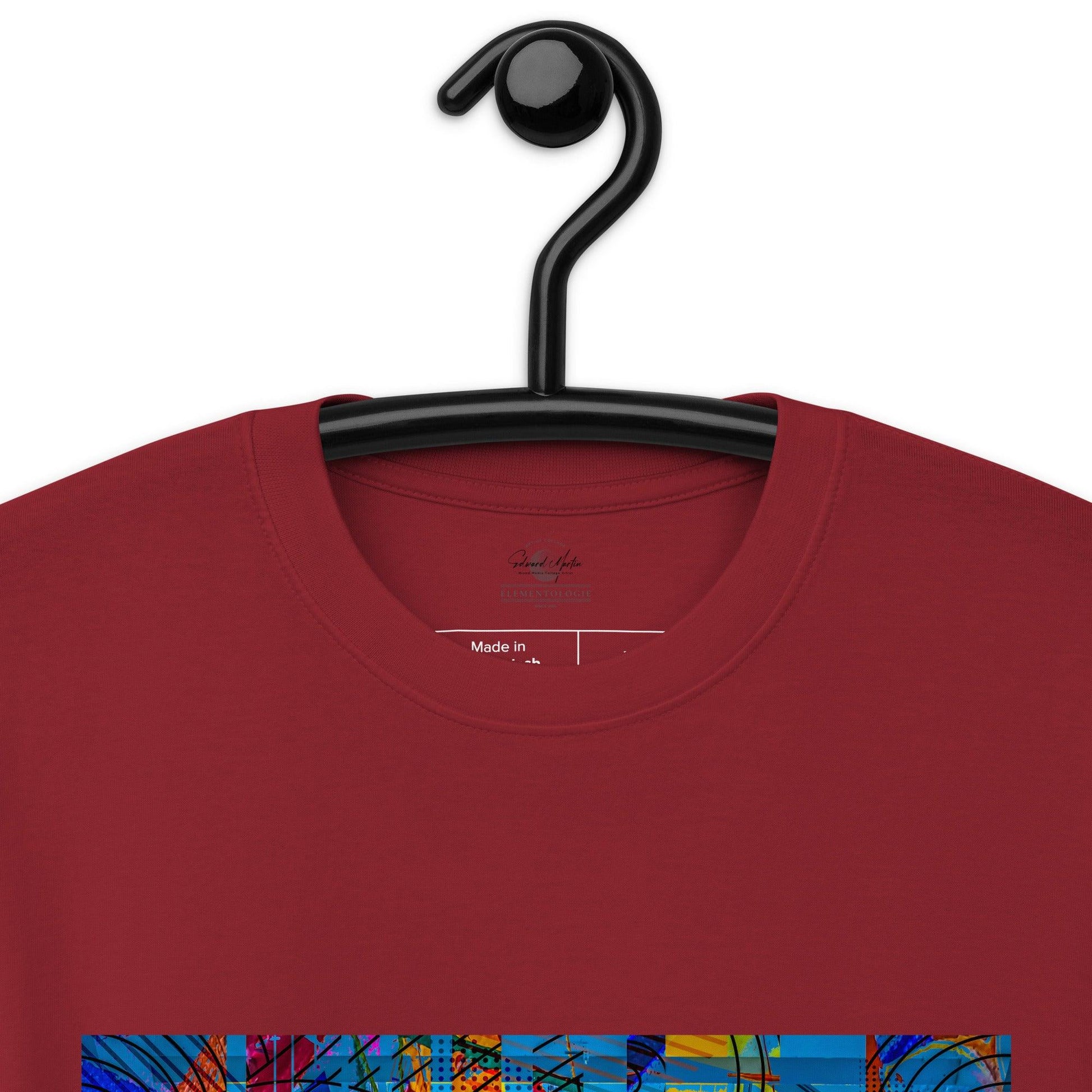 Unisex premium heavyweight tee-Abstract No.01 by Edward Martin - Elementologie