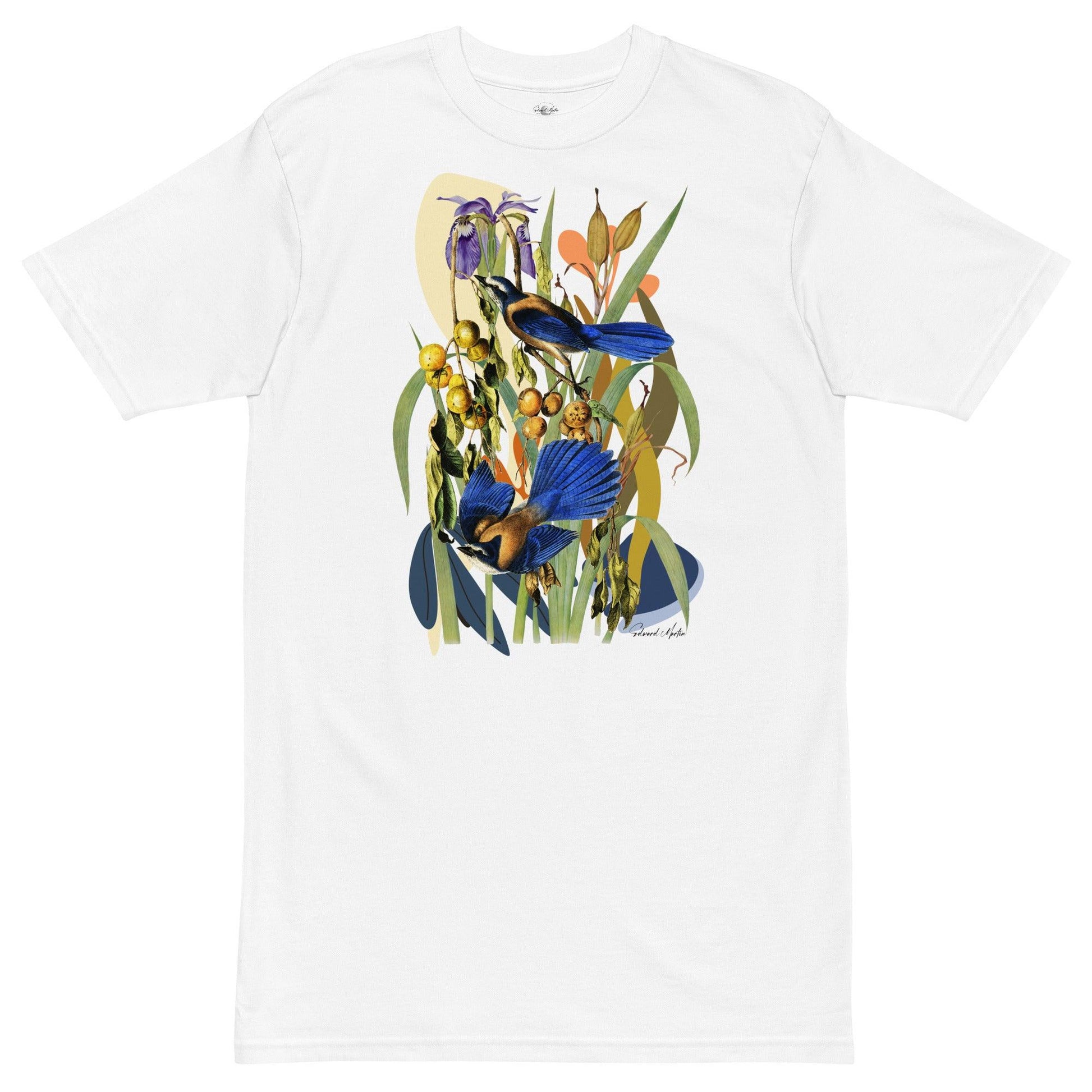 Unisex premium heavyweight tee-Azure by Edward Martin - Elementologie