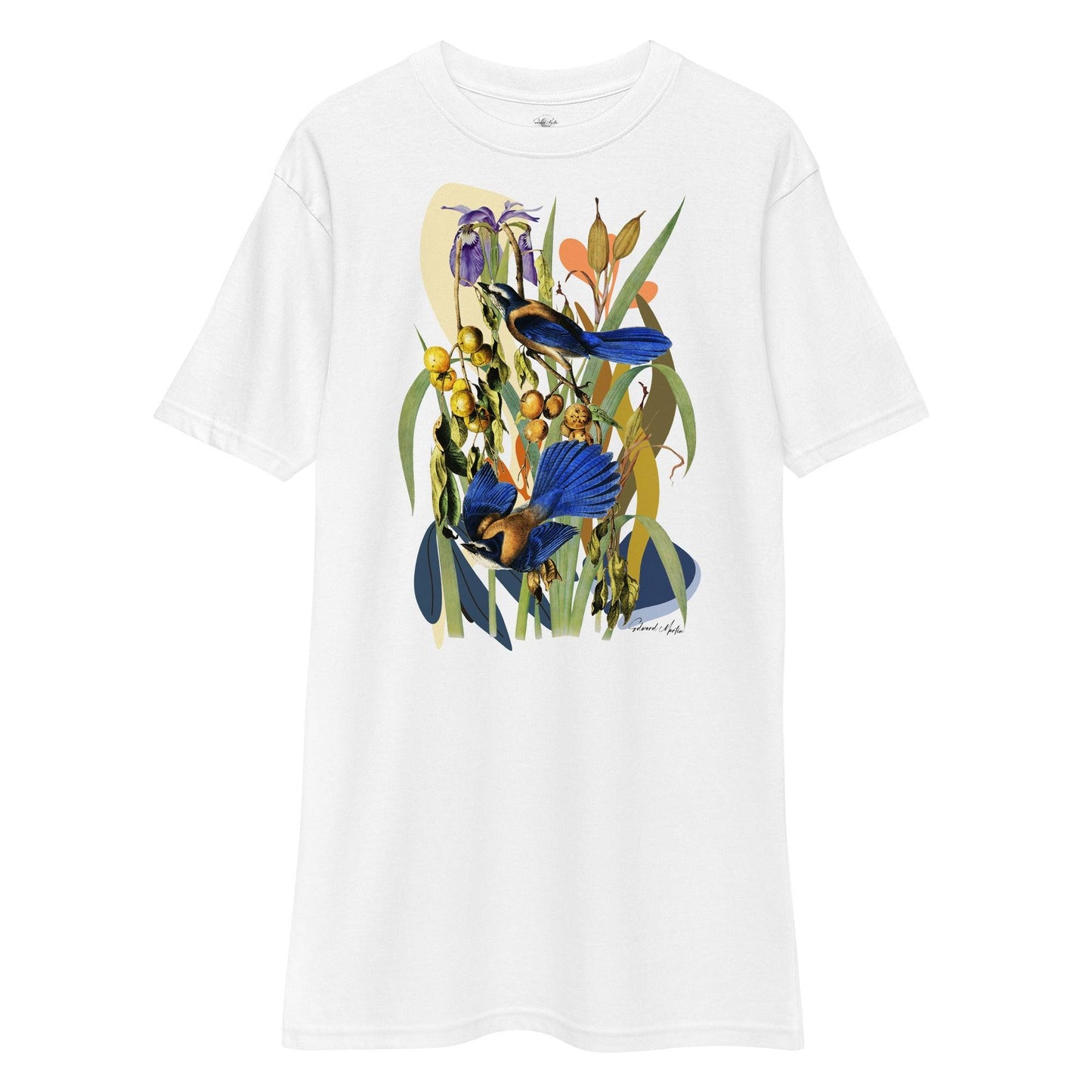 Unisex premium heavyweight tee-Azure by Edward Martin - Elementologie