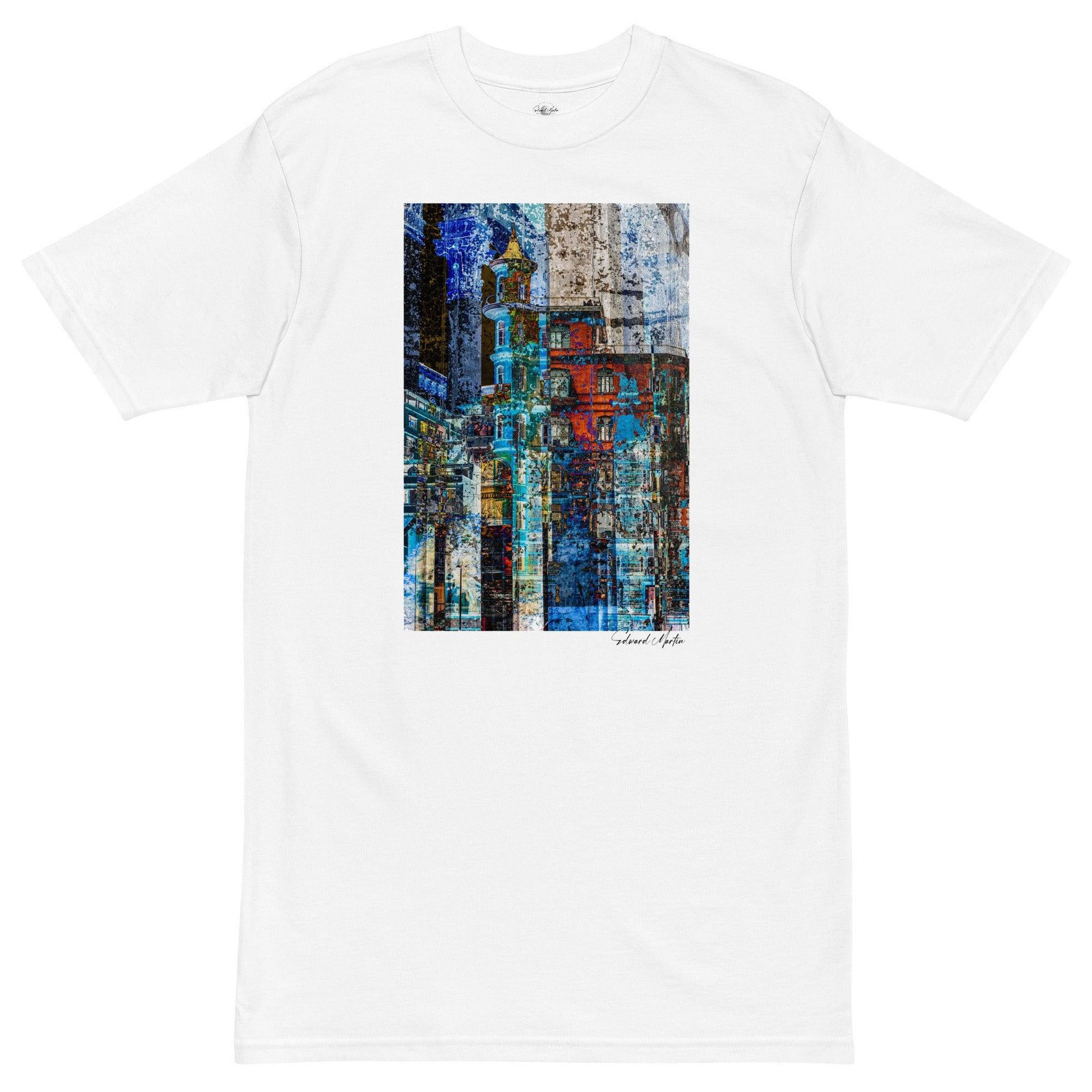 Unisex premium heavyweight tee-Abstract No.97 by Edward Marin - Elementologie