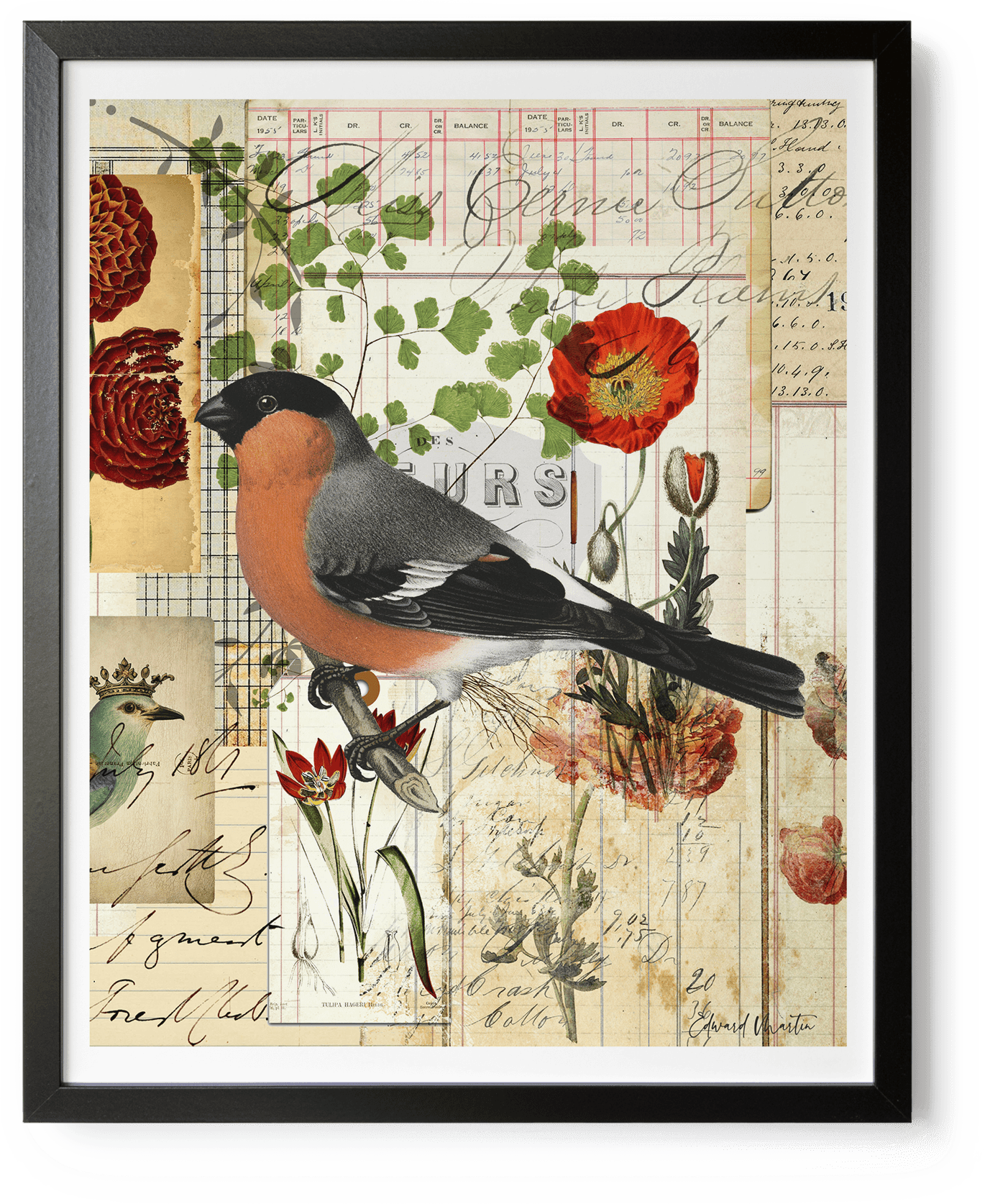 Collage 'Garden Journal No.1' by Edward Martin - Elementologie