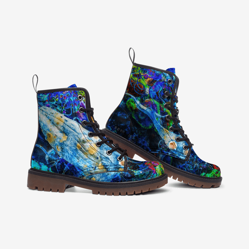 Unisex Boots-Beauty Below the Waves by Edward Martin - Elementologie