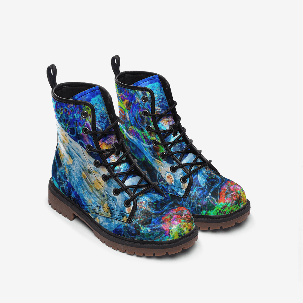 Unisex Boots-Beauty Below the Waves by Edward Martin - Elementologie