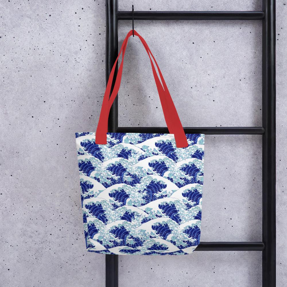 Tote bag-Blue Waves - Elementologie