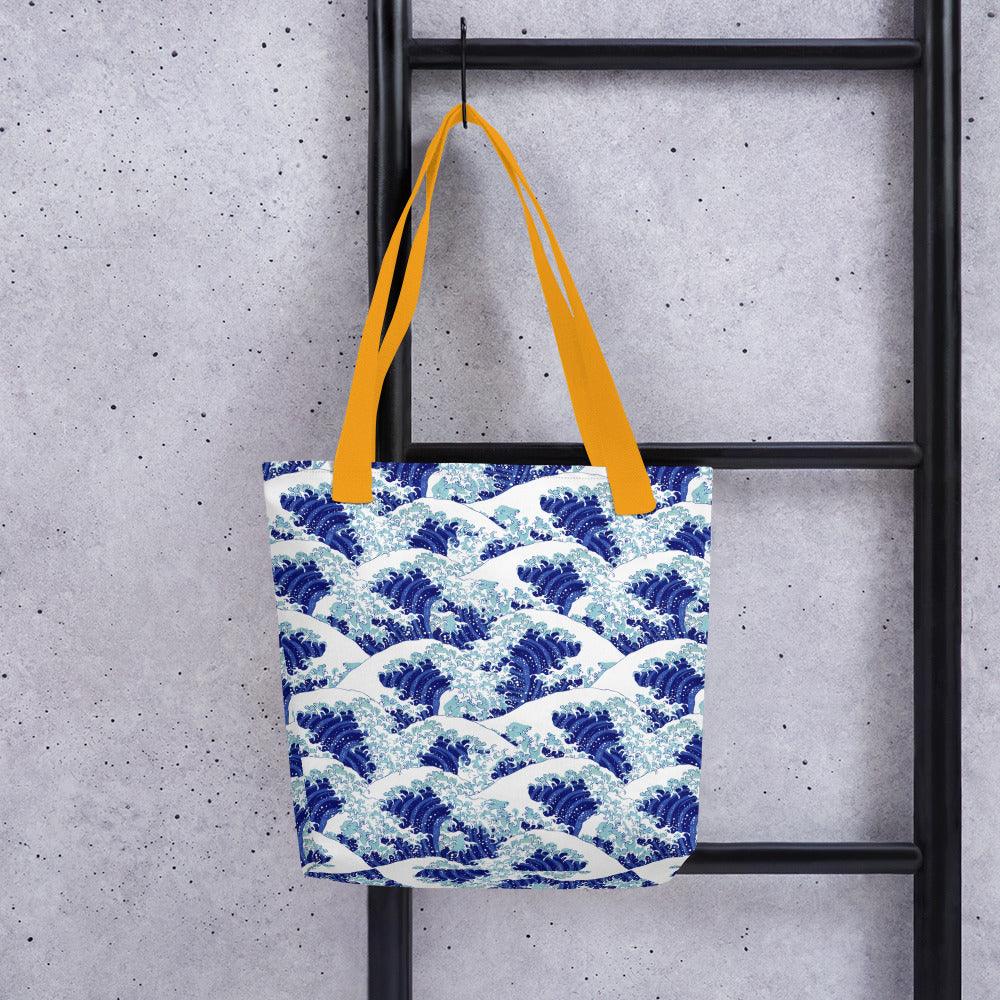 Tote bag-Blue Waves - Elementologie