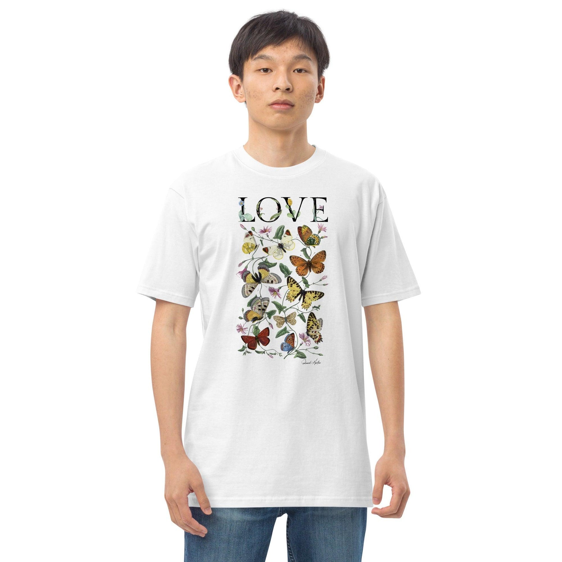 Unisex premium heavyweight tee-LOVE No.1 by Edward Martin - Elementologie