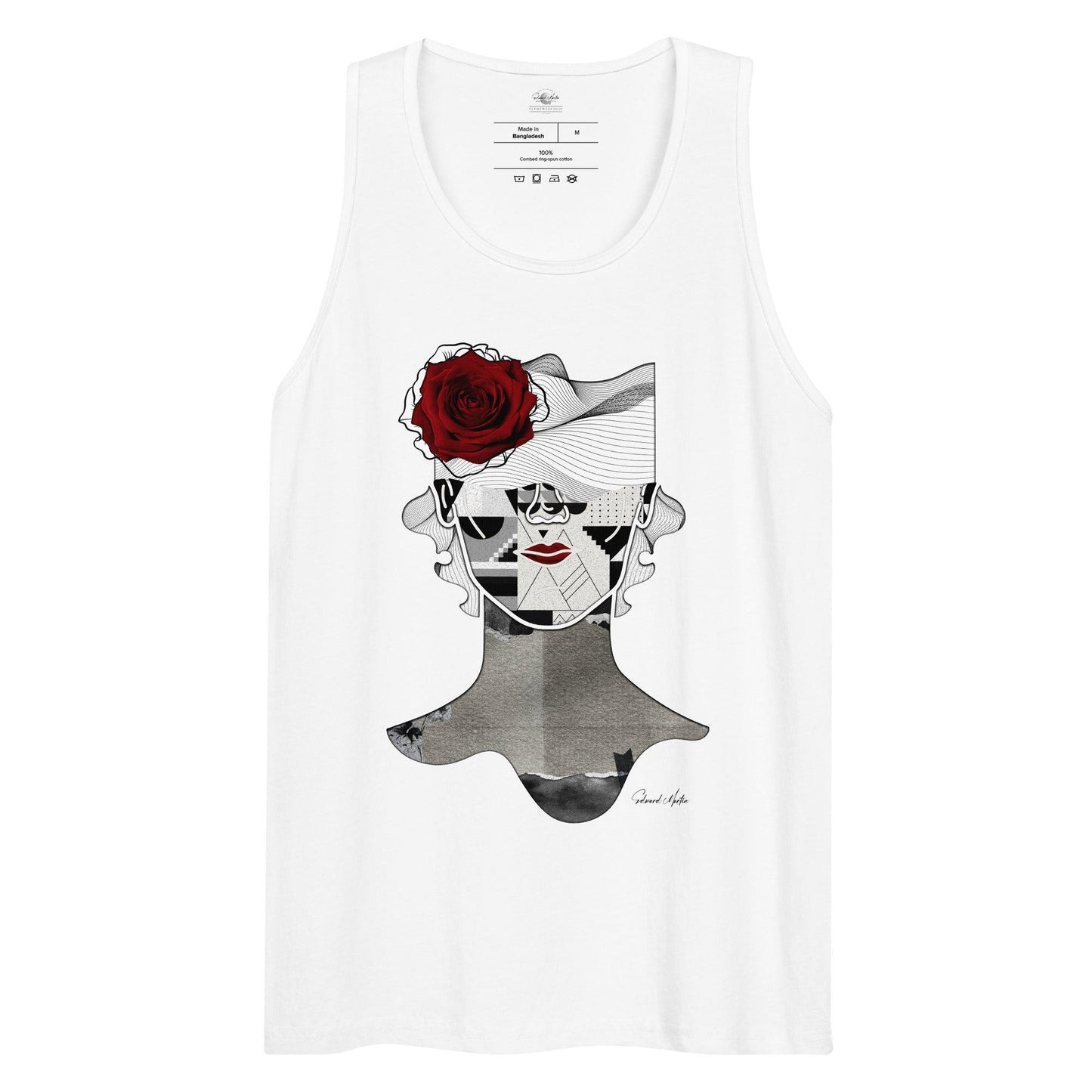 Men’s premium tank top-La Rosa by Edward Martin - Elementologie