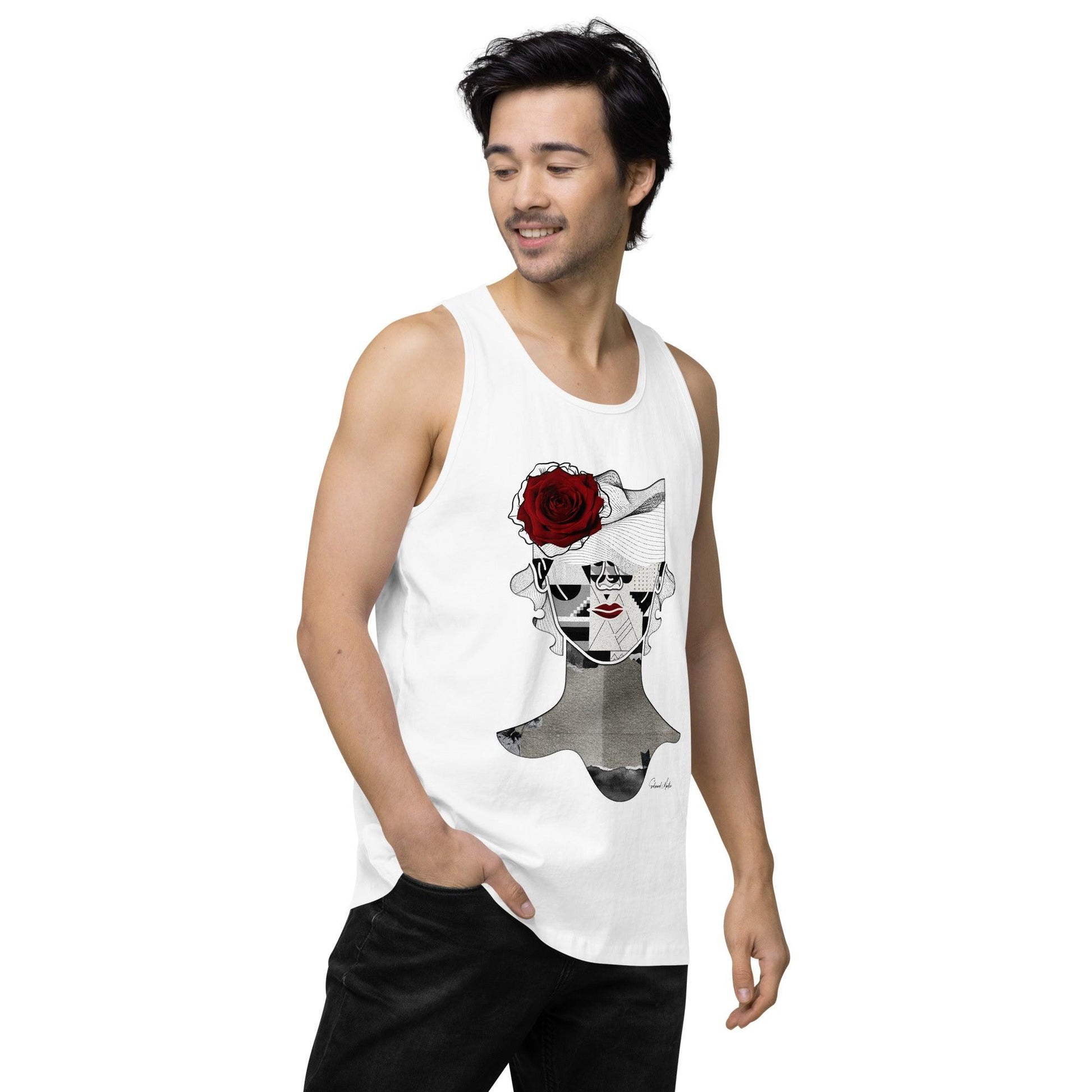 Men’s premium tank top-La Rosa by Edward Martin - Elementologie