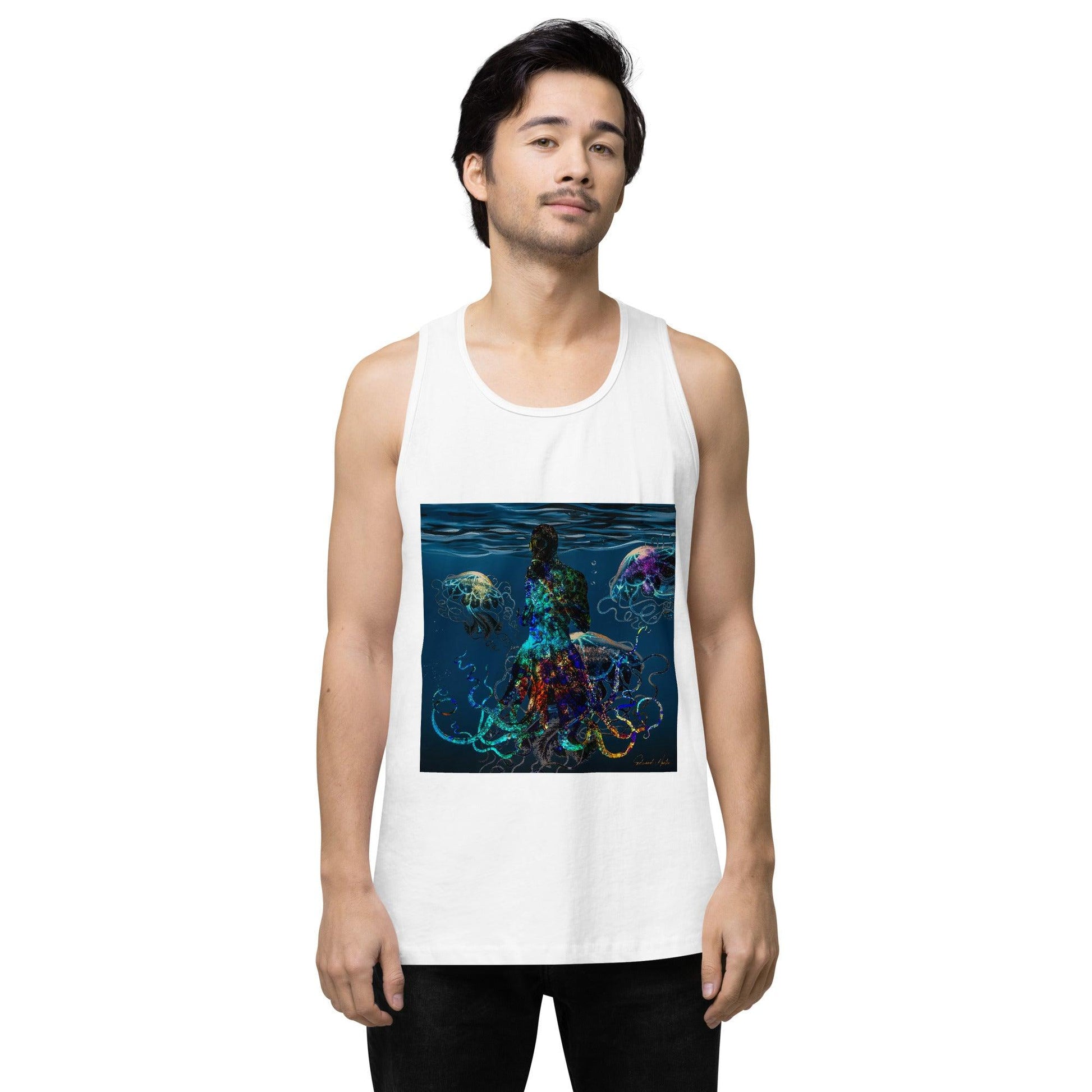 Men’s premium tank top-Adaptation by Edward Martin - Elementologie