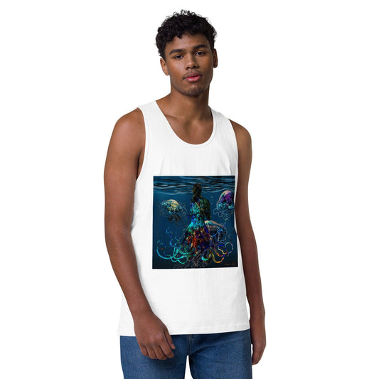 Men’s premium tank top-Adaptation by Edward Martin - Elementologie