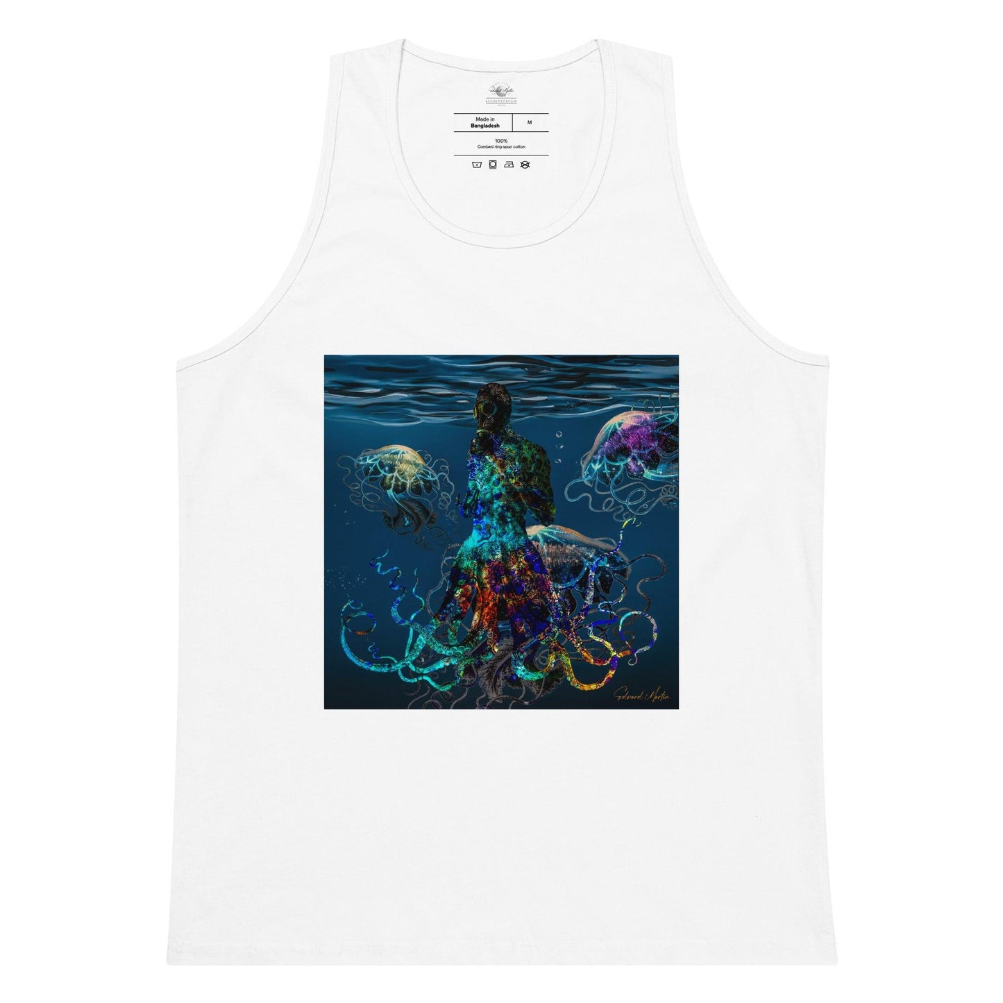 Men’s premium tank top-Adaptation by Edward Martin - Elementologie