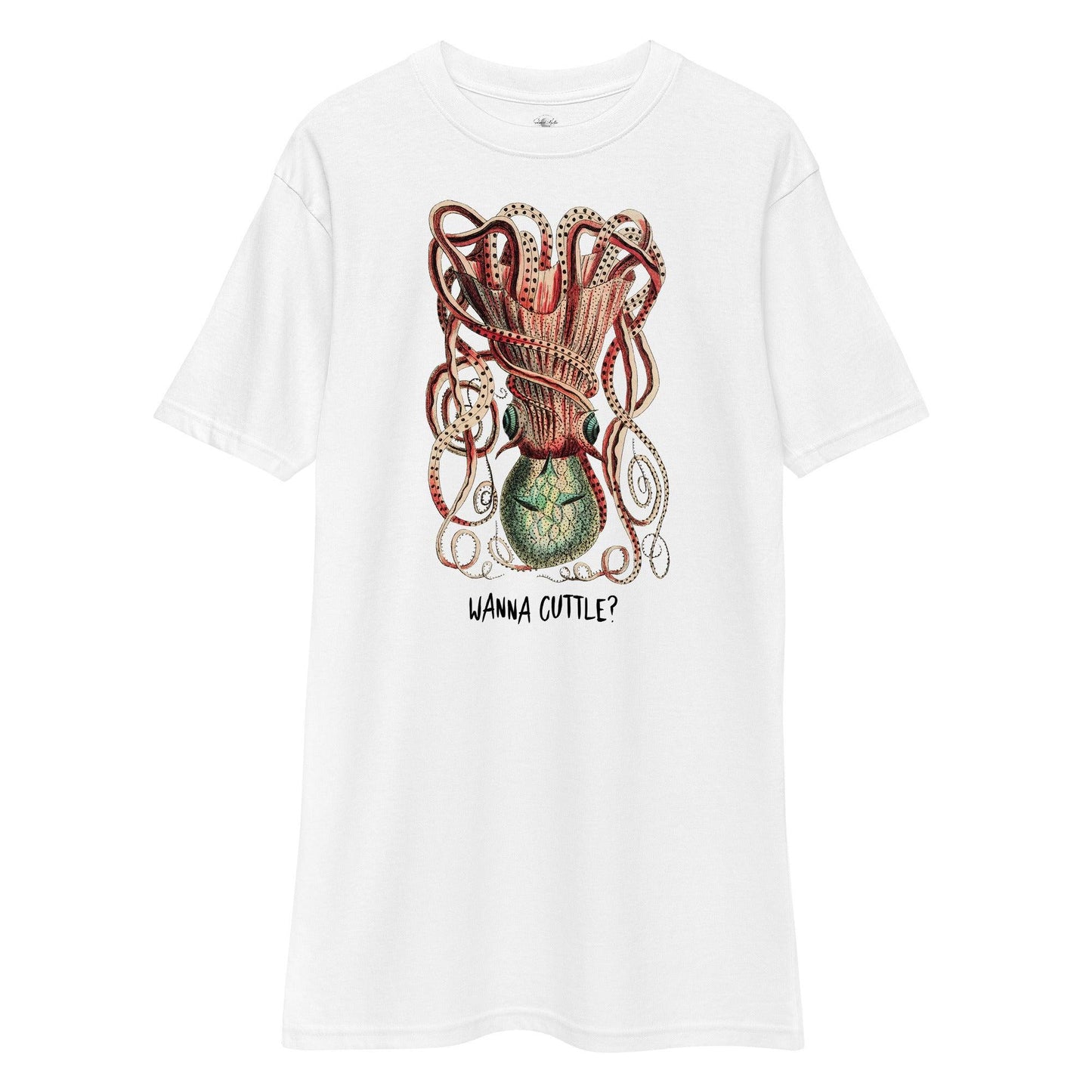 Unisex premium heavyweight tee-Wanna Cuttle? by Edward Martin - Elementologie