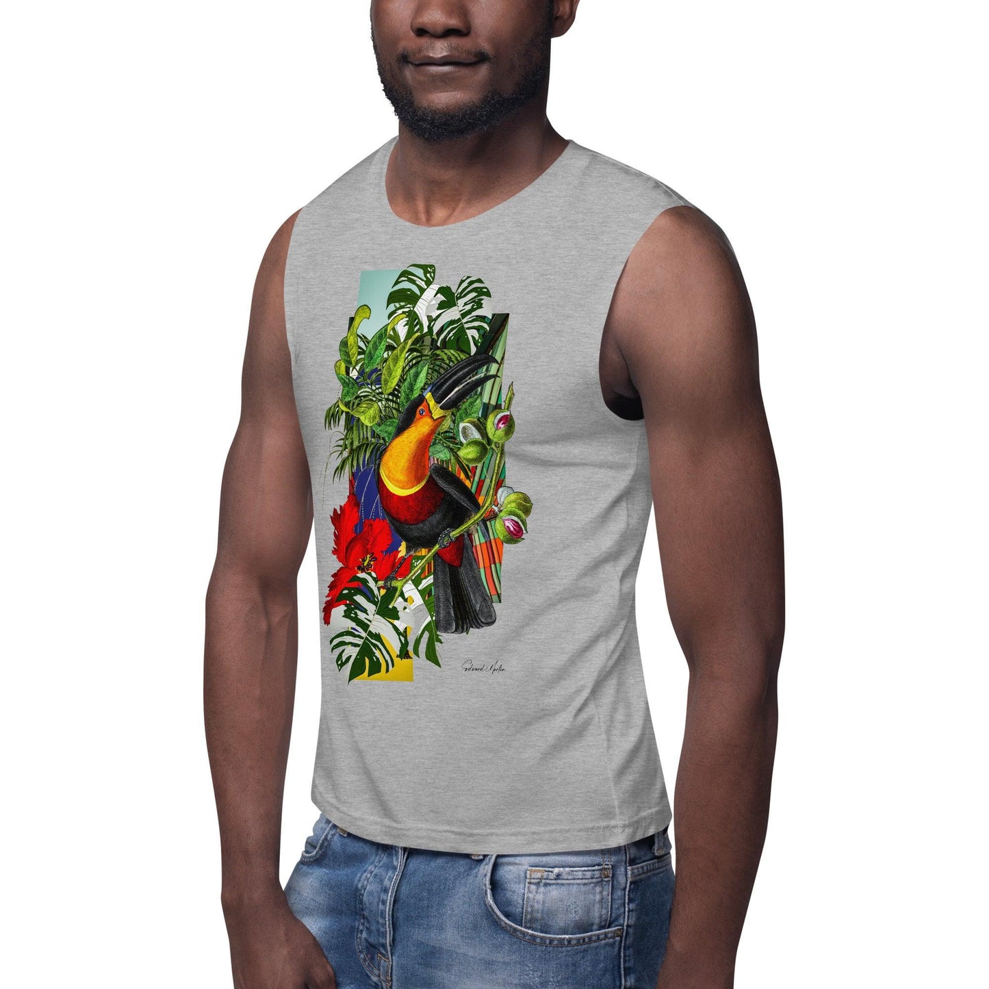 Unisex Muscle Shirt-Paradiso by Edward Martin - Elementologie