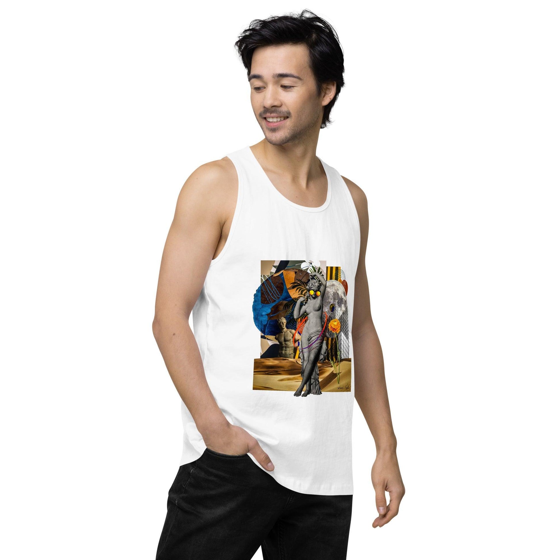 Men’s premium tank top-She Moves by Edward Martin - Elementologie