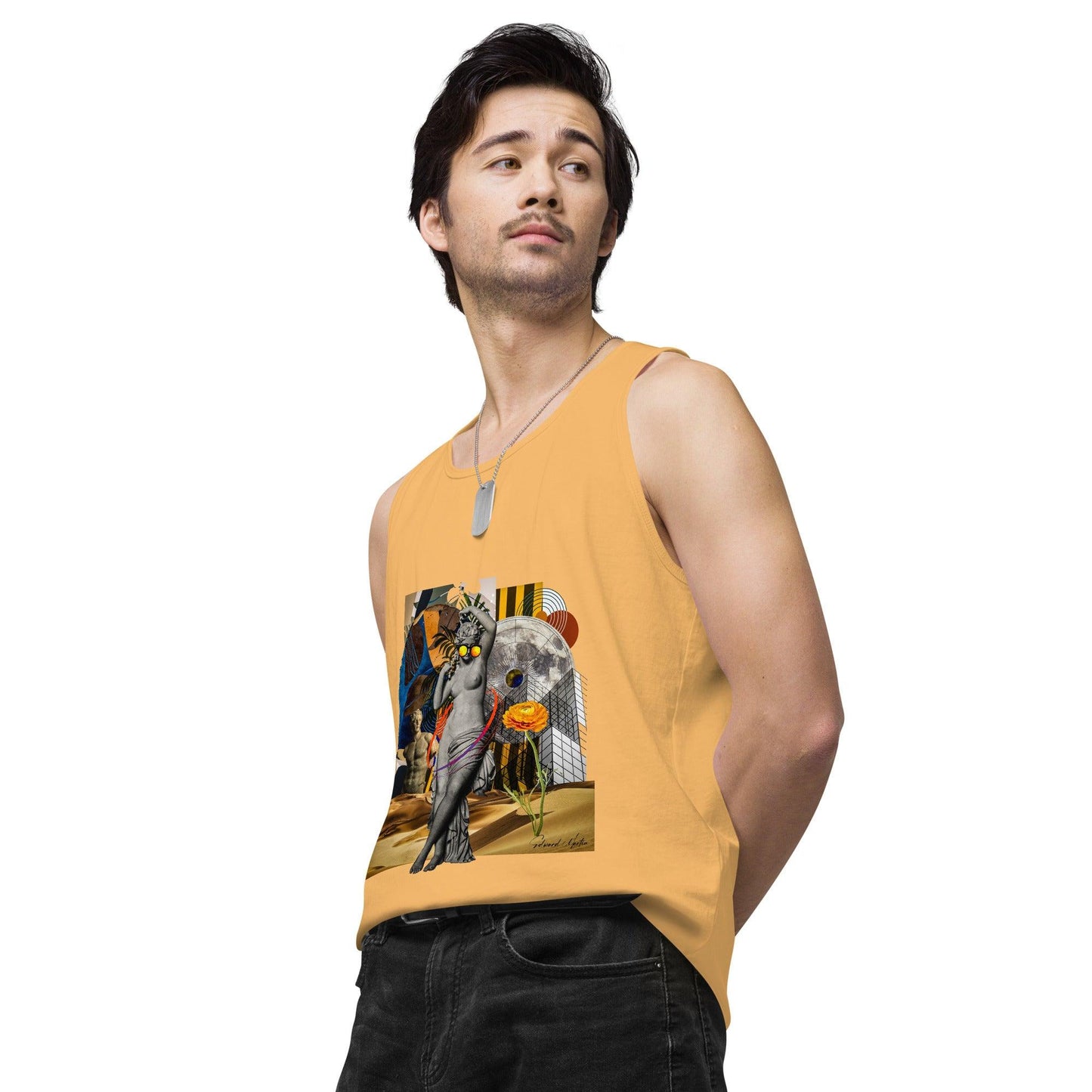 Men’s premium tank top-She Moves by Edward Martin - Elementologie