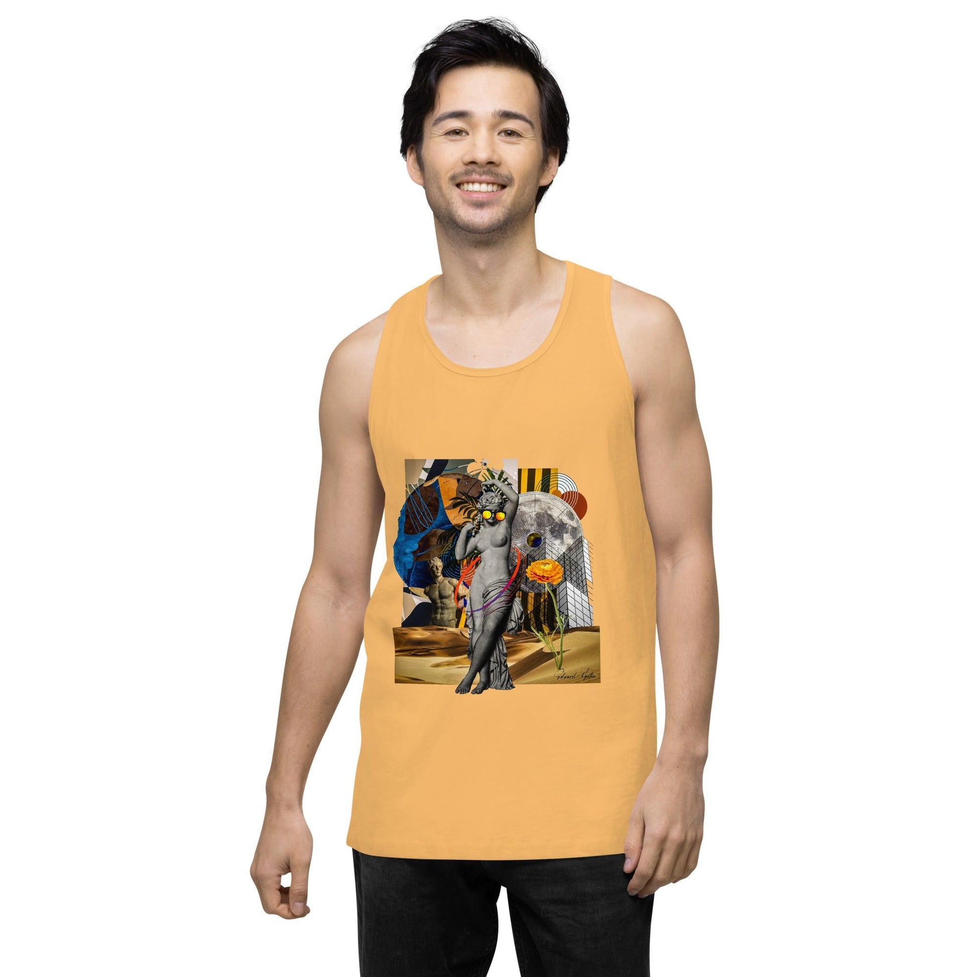 Men’s premium tank top-She Moves by Edward Martin - Elementologie