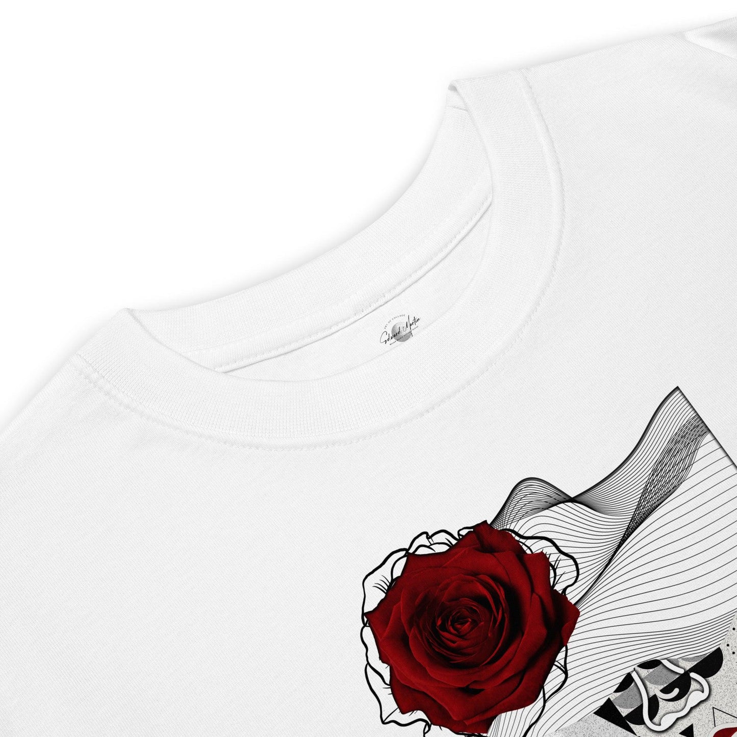 Unisex premium heavyweight tee-La Rosa by Edward Martin - Elementologie