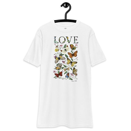 Unisex premium heavyweight tee-LOVE No.1 by Edward Martin - Elementologie