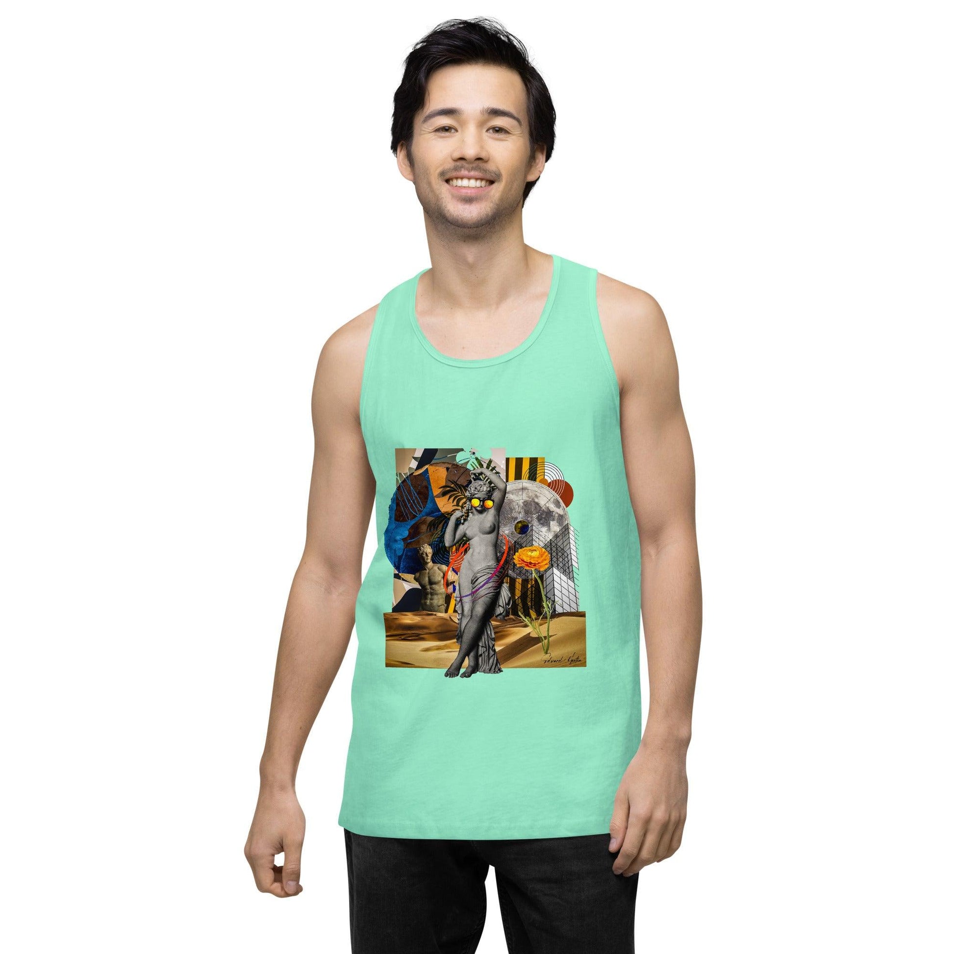 Men’s premium tank top-She Moves by Edward Martin - Elementologie