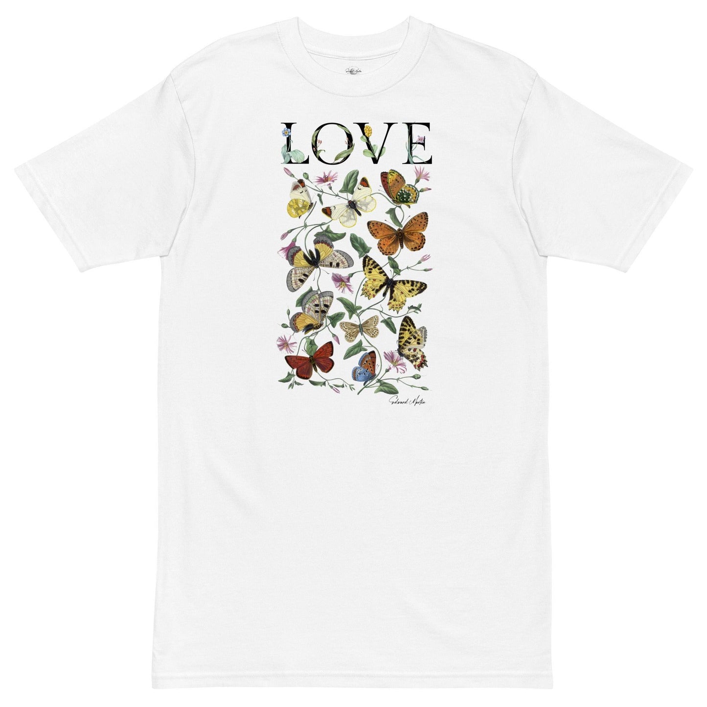 Unisex premium heavyweight tee-LOVE No.1 by Edward Martin - Elementologie