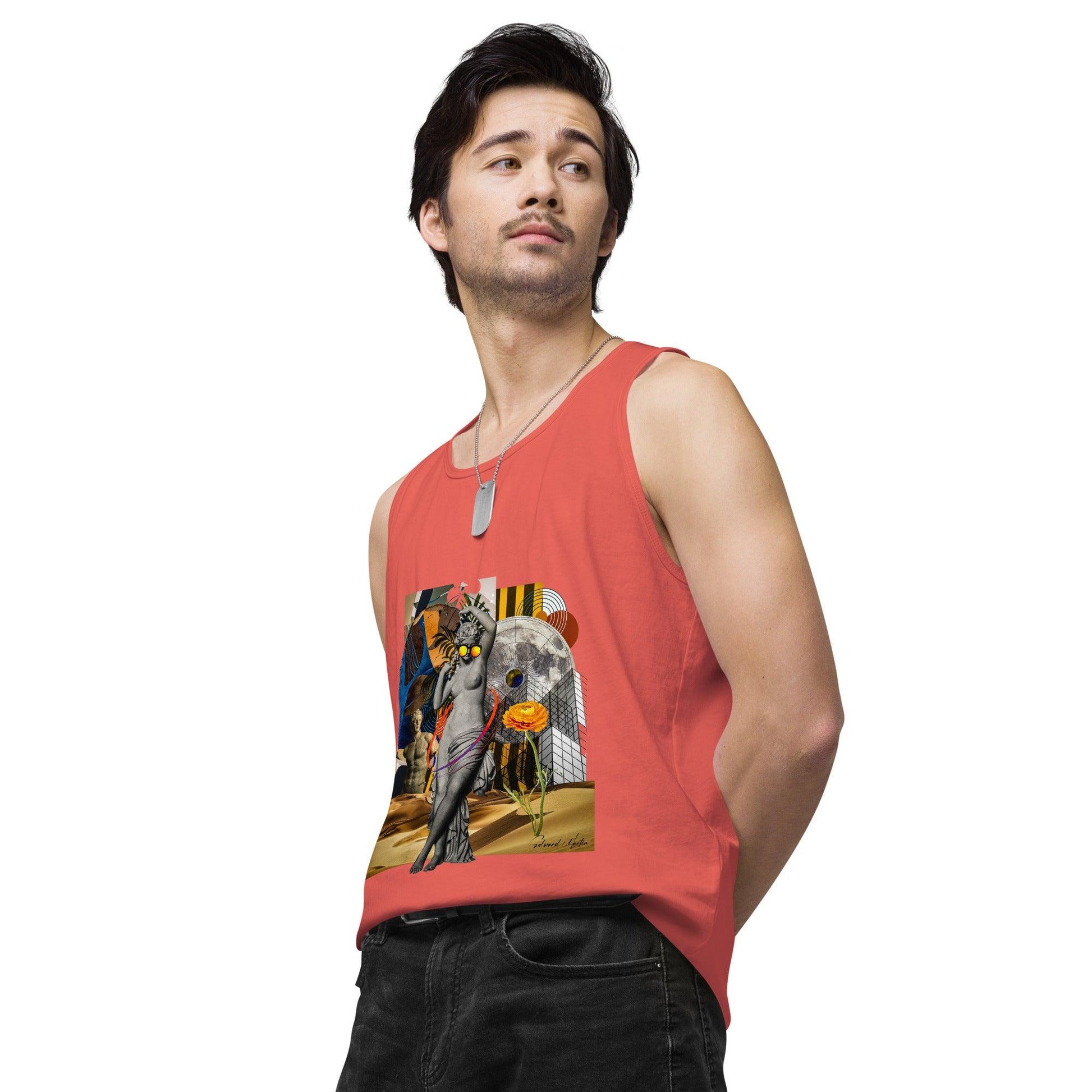 Men’s premium tank top-She Moves by Edward Martin - Elementologie