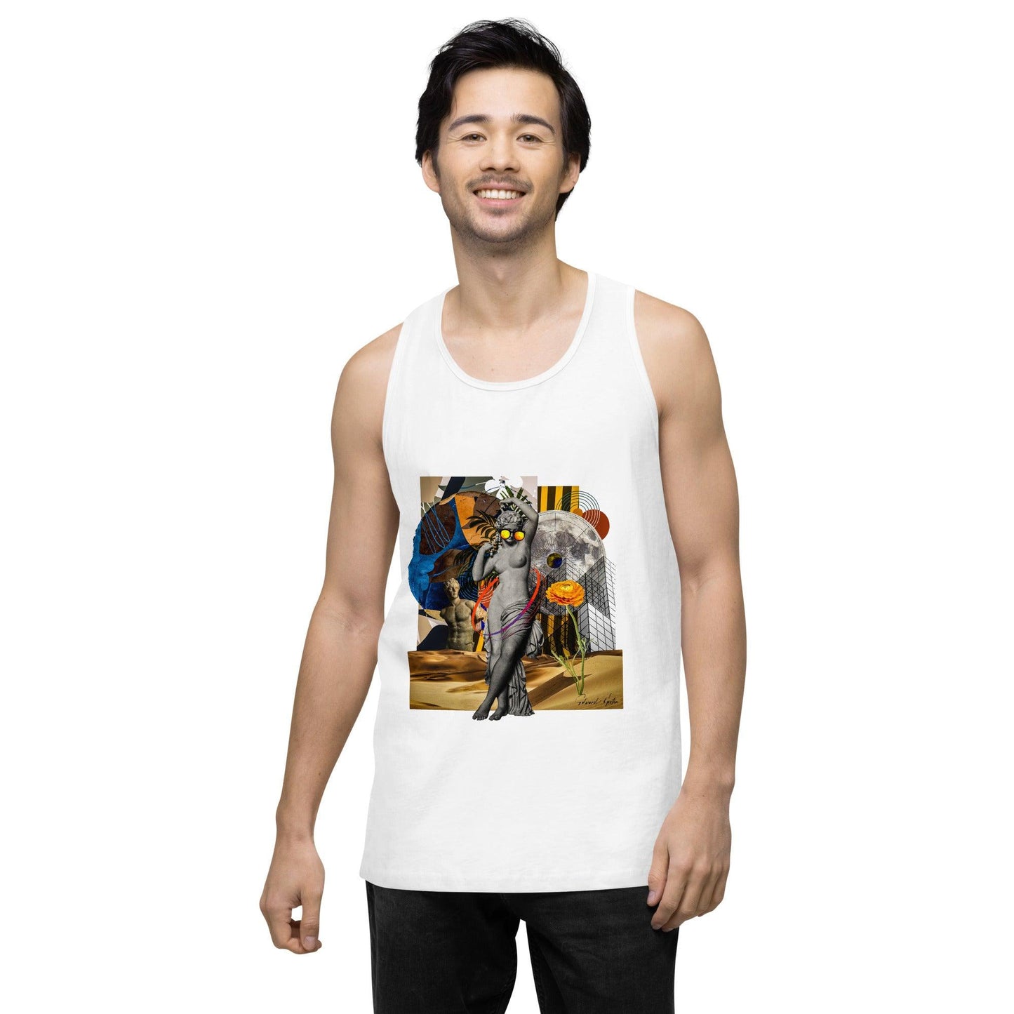 Men’s premium tank top-She Moves by Edward Martin - Elementologie