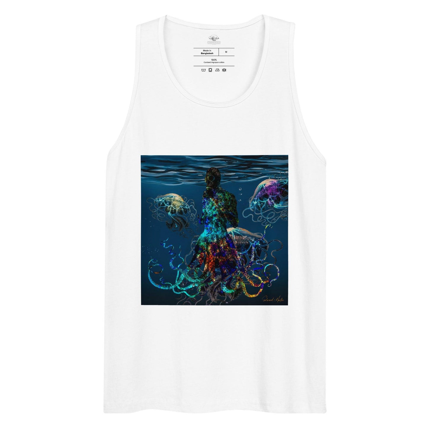 Men’s premium tank top-Adaptation by Edward Martin - Elementologie