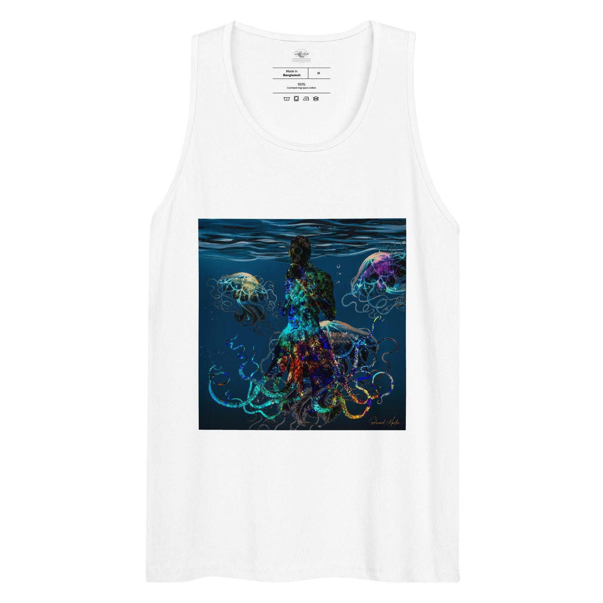 Men’s premium tank top-Adaptation by Edward Martin - Elementologie