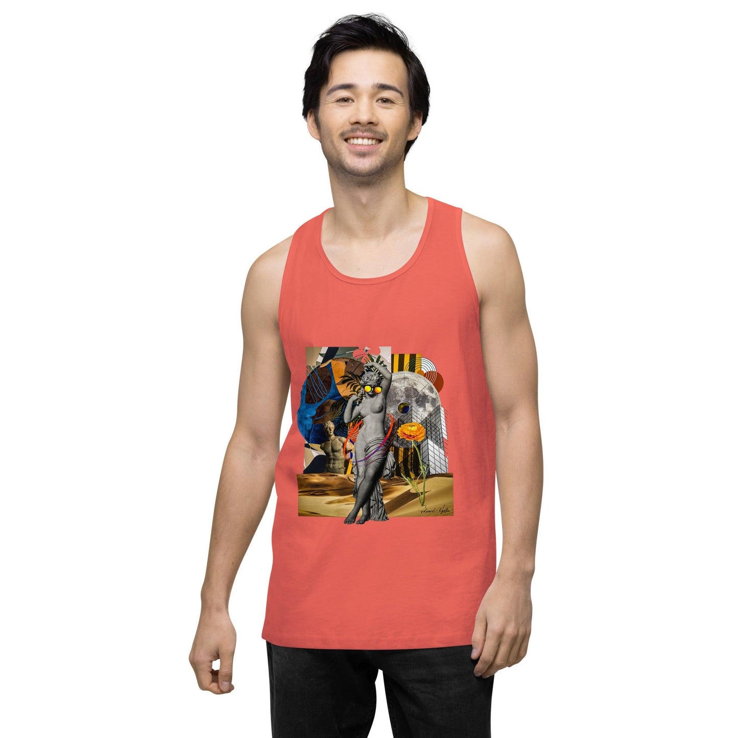 Men’s premium tank top-She Moves by Edward Martin - Elementologie