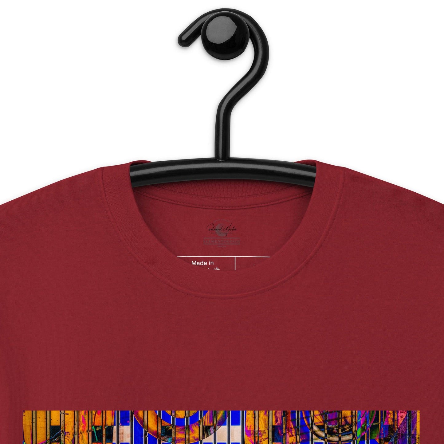 Unisex premium heavyweight tee-Abstract City No.03 by Edward Martin - Elementologie