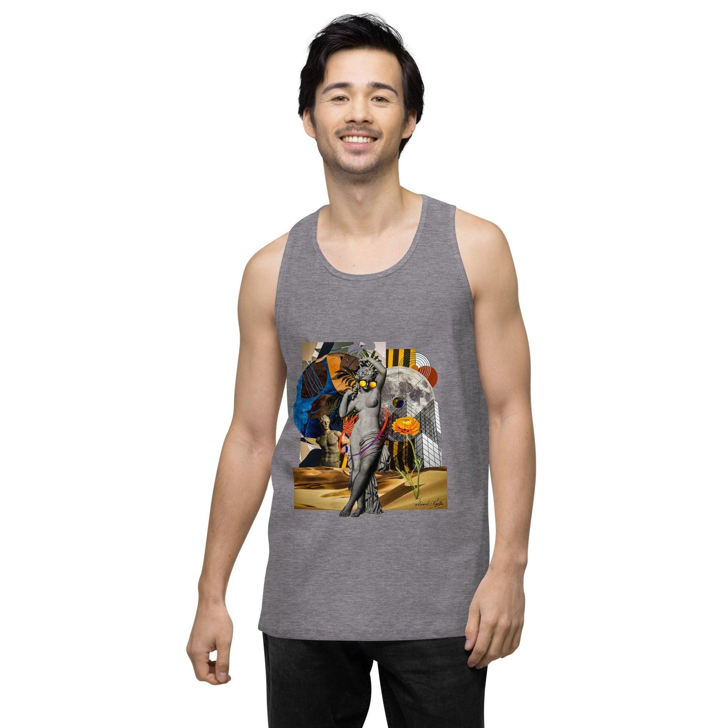 Men’s premium tank top-She Moves by Edward Martin - Elementologie