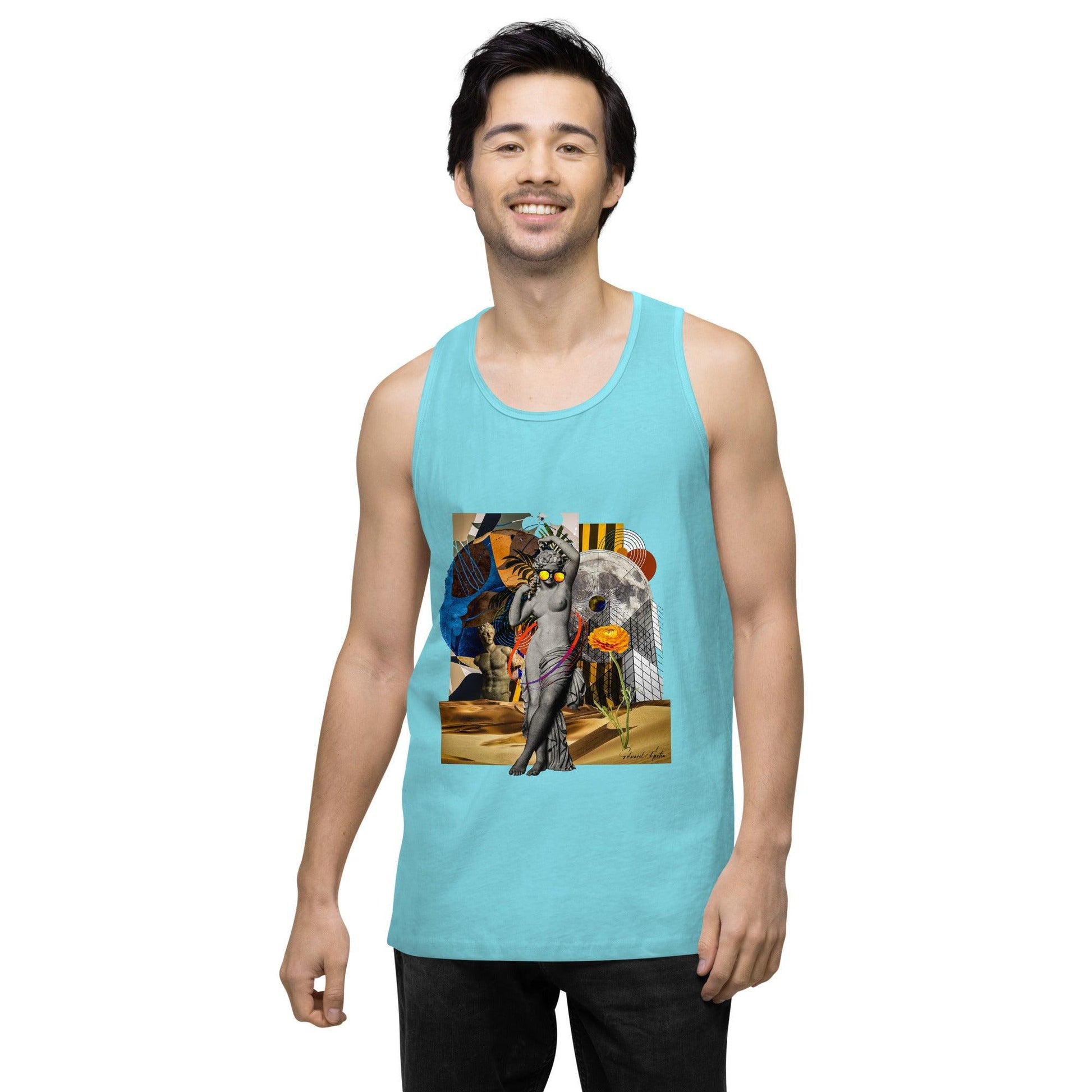 Men’s premium tank top-She Moves by Edward Martin - Elementologie