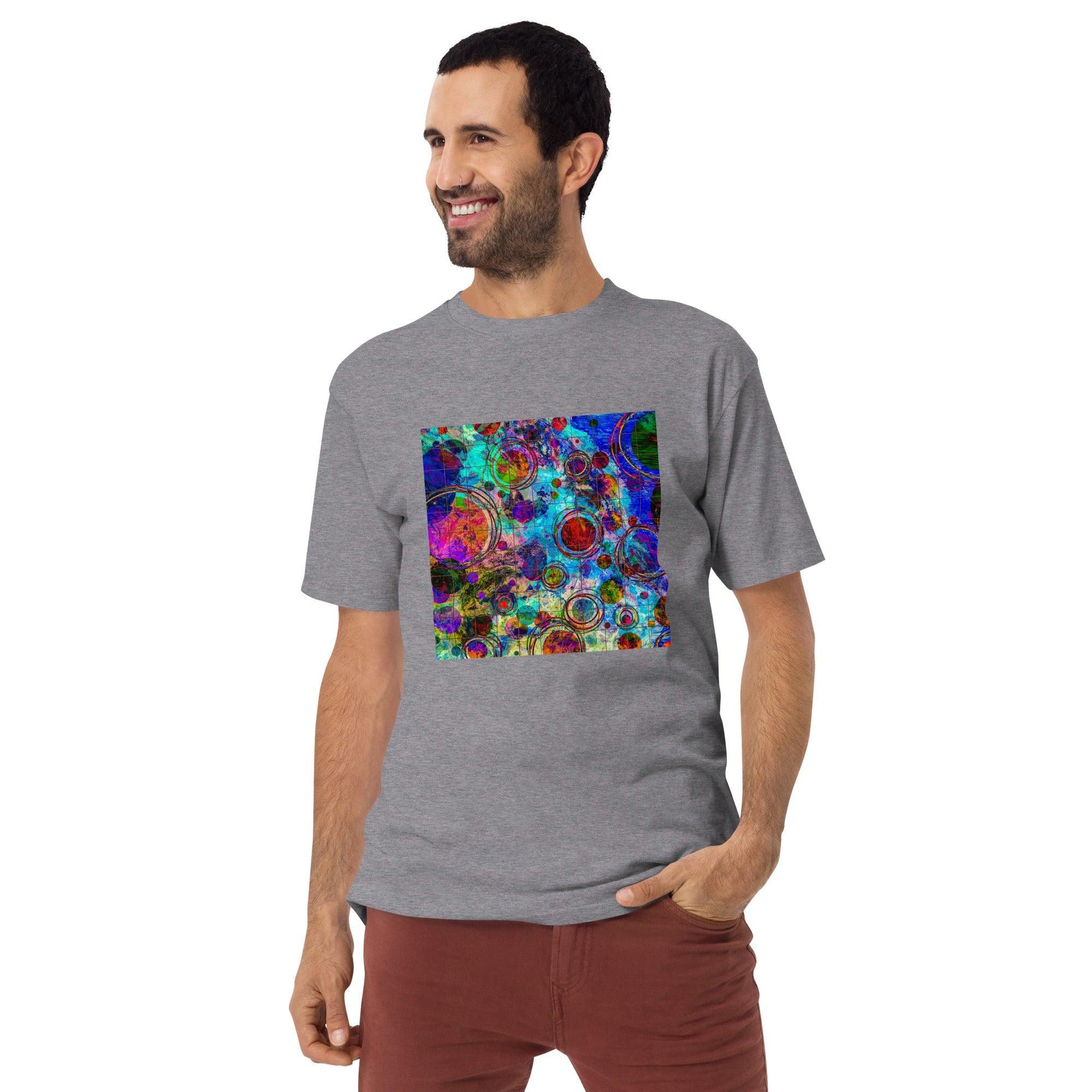 Unisex premium heavyweight tee-Abstract No.10 by Edward Martin - Elementologie