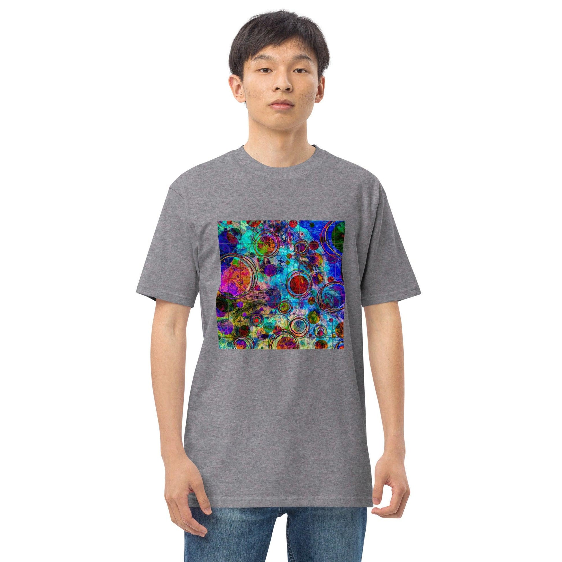 Unisex premium heavyweight tee-Abstract No.10 by Edward Martin - Elementologie