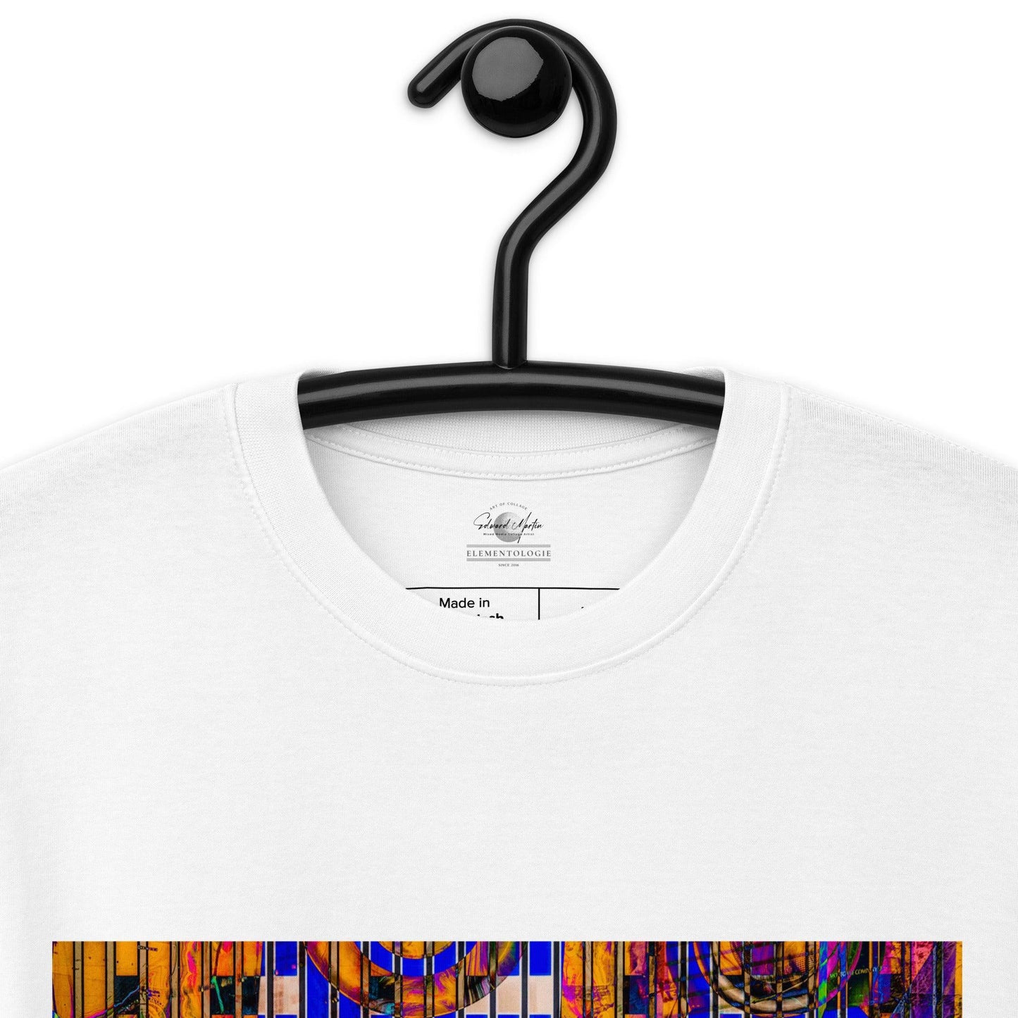 Unisex premium heavyweight tee-Abstract City No.03 by Edward Martin - Elementologie