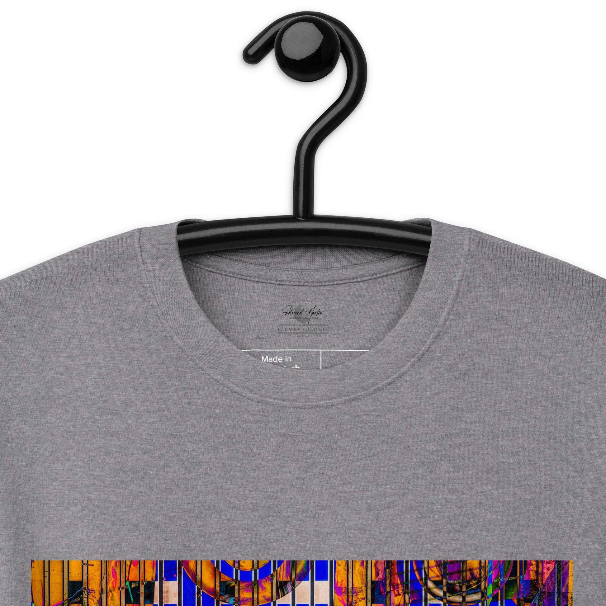 Unisex premium heavyweight tee-Abstract City No.03 by Edward Martin - Elementologie