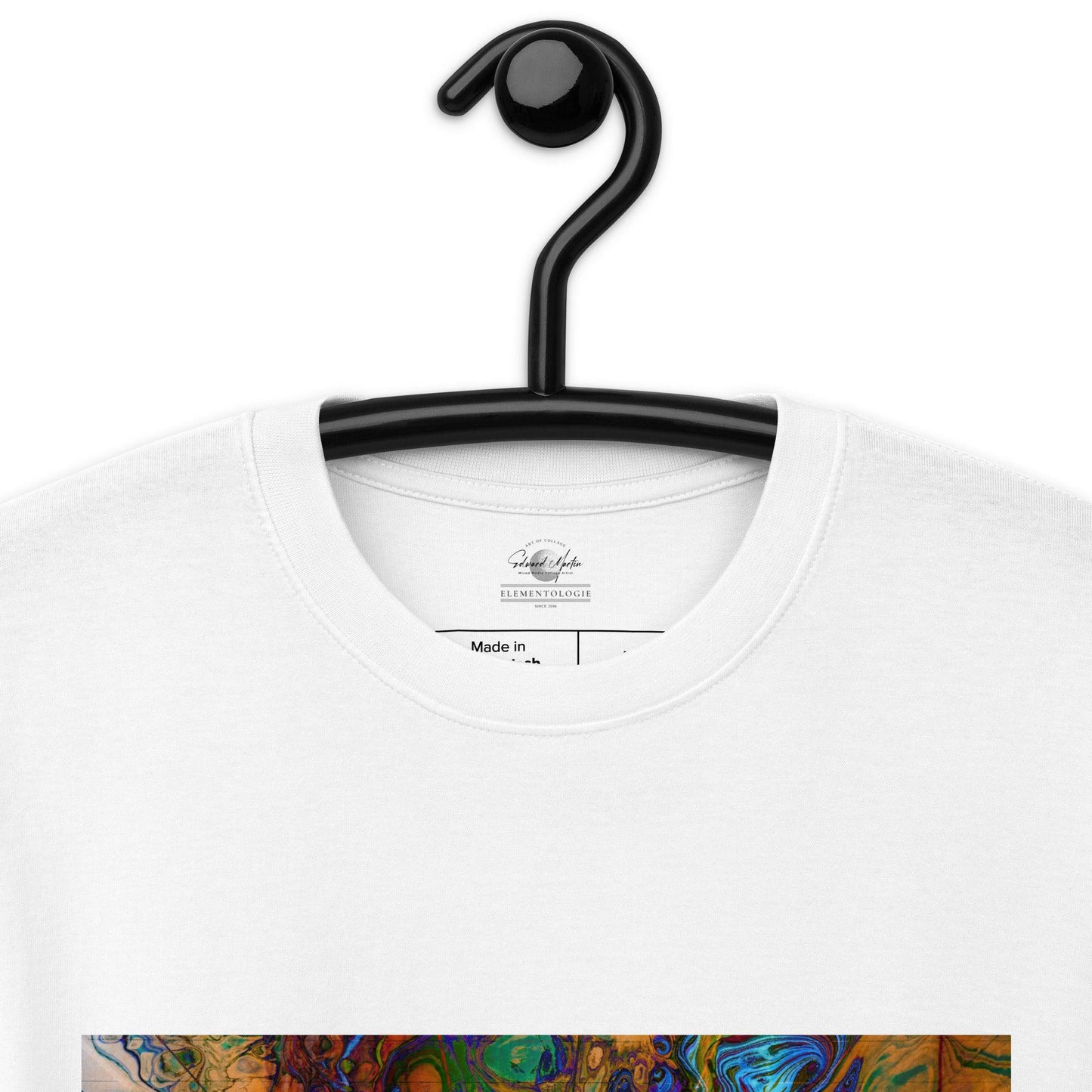 Unisex premium heavyweight tee-Meanwhile-Collage by Edward Martin - Elementologie