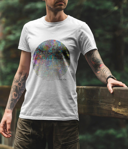 Unisex premium heavyweight tee-Abstract Paradise Moon - Elementologie