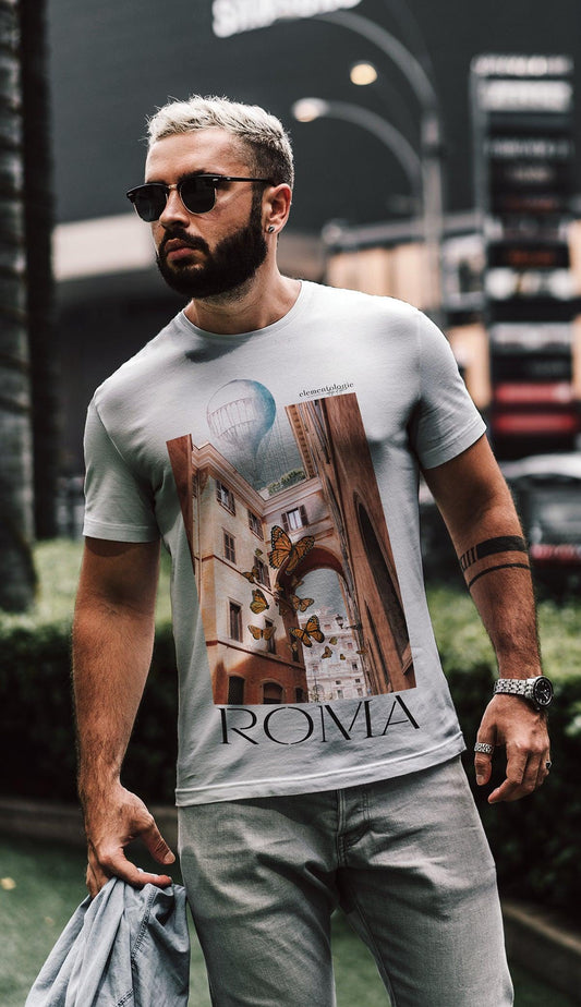 Unisex Premium Heavyweight Tee-Roma by Edward Martin - Elementologie