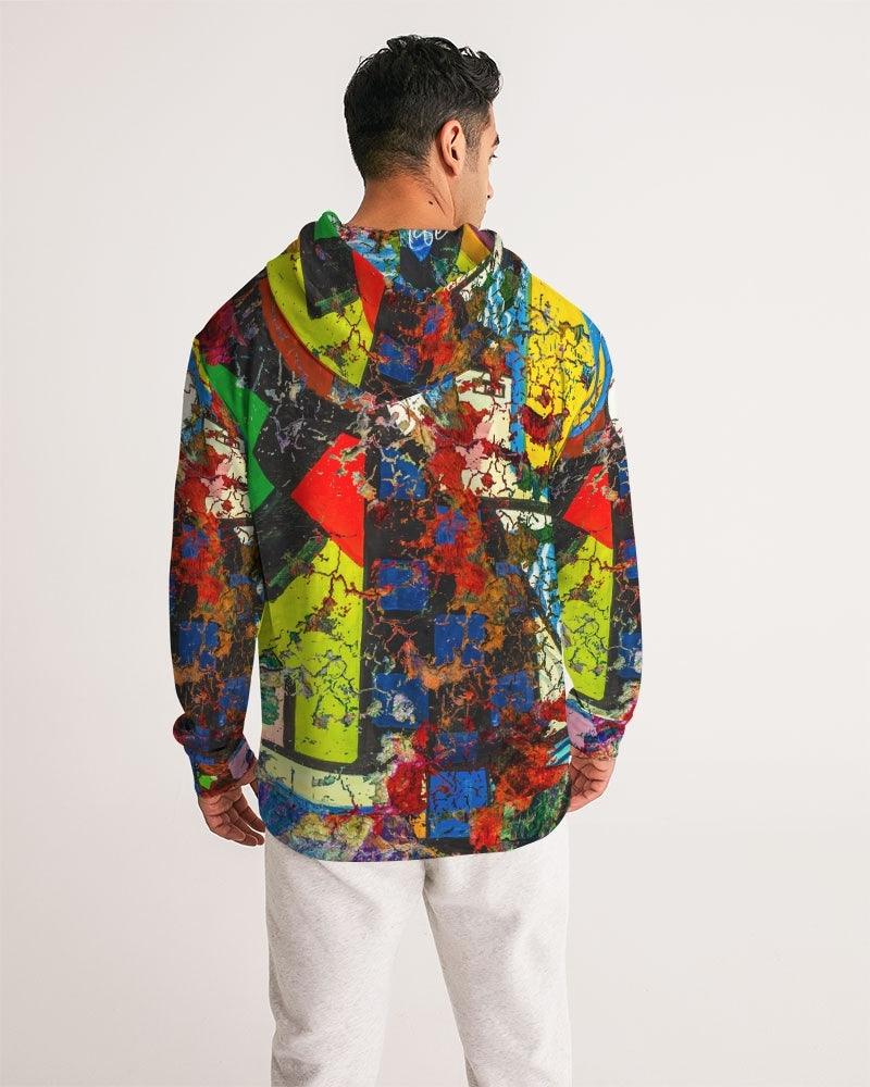 Men's Hoodie-Abstract Collage No.05 by Edward Martin - Elementologie