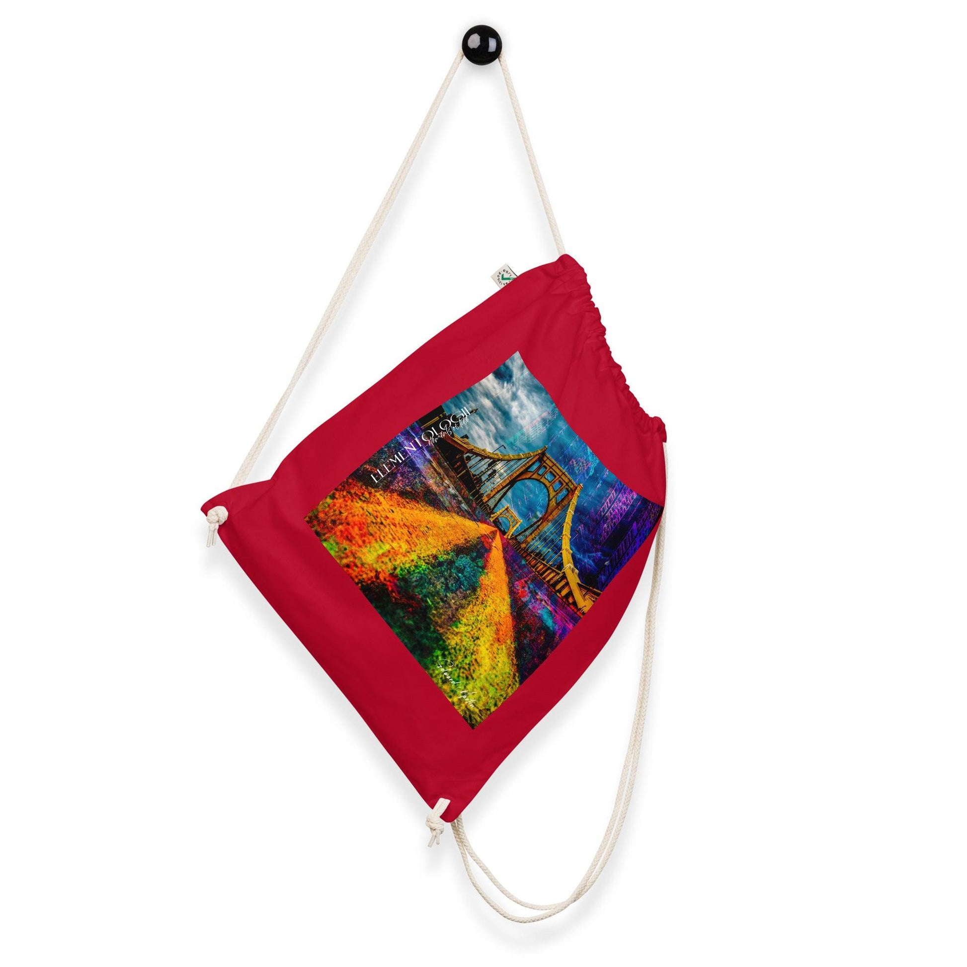 Organic cotton drawstring bag-Abstract No.44 - Elementologie