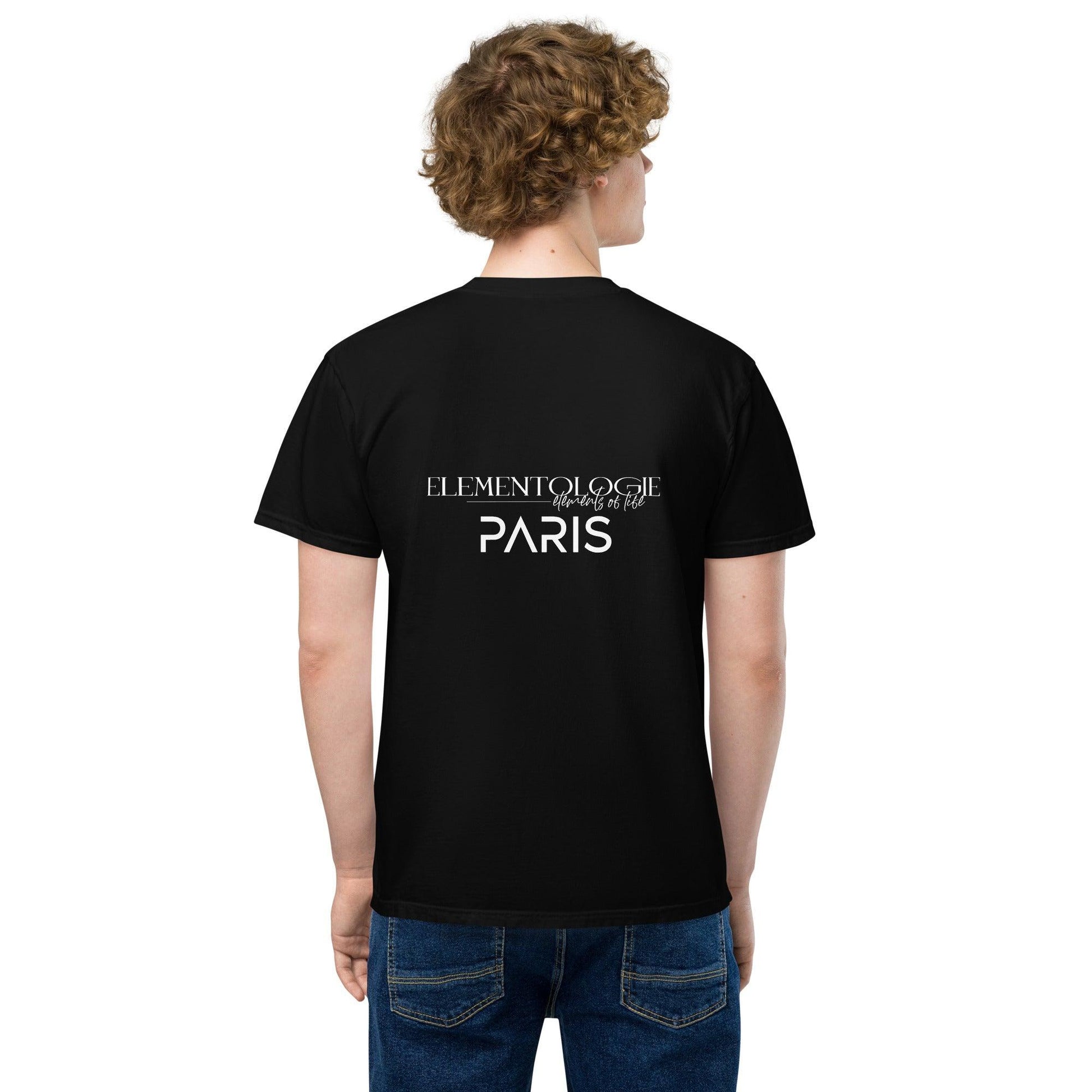 Unisex garment-dyed pocket t-shirt-Elementologie-Paris - Elementologie