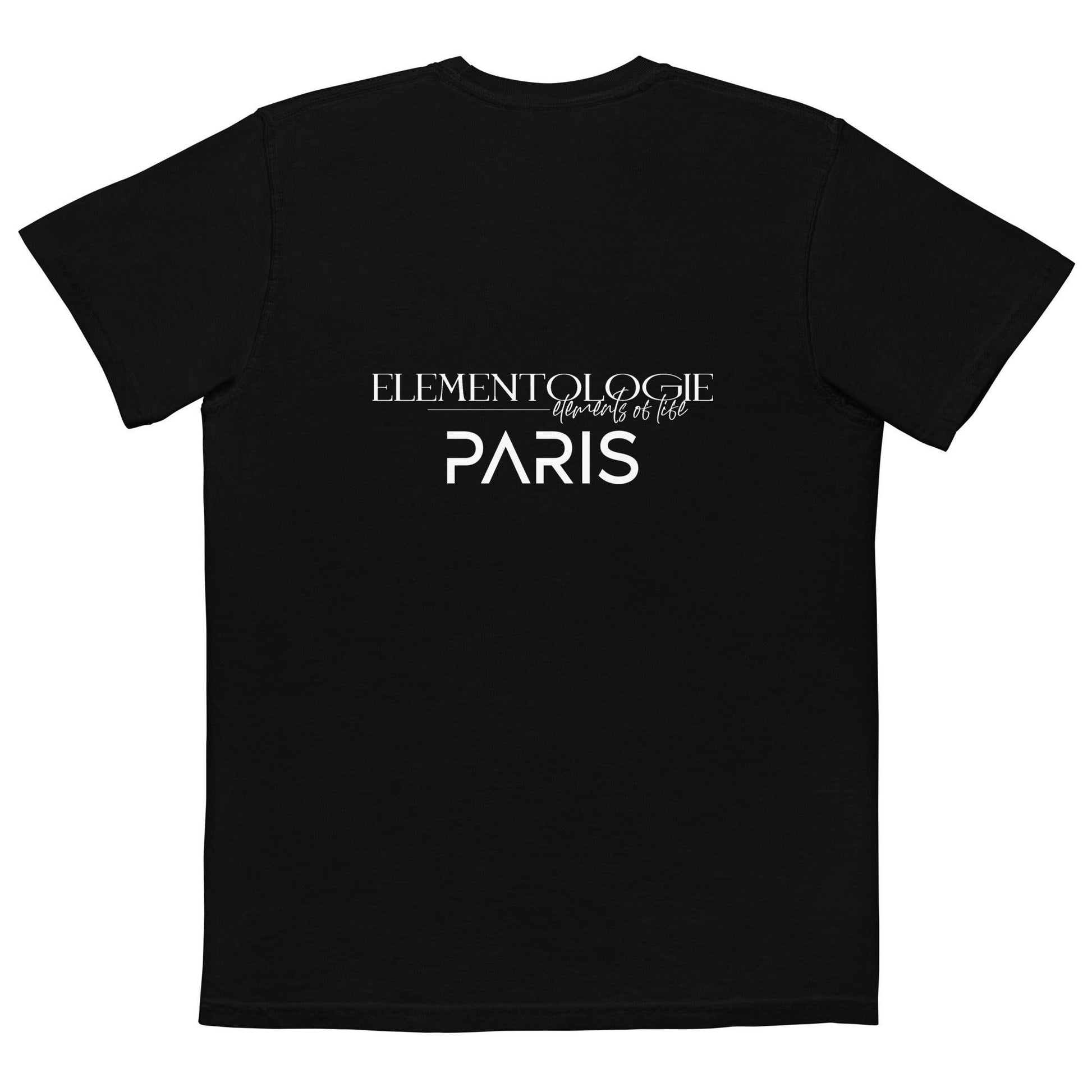 Unisex garment-dyed pocket t-shirt-Elementologie-Paris - Elementologie