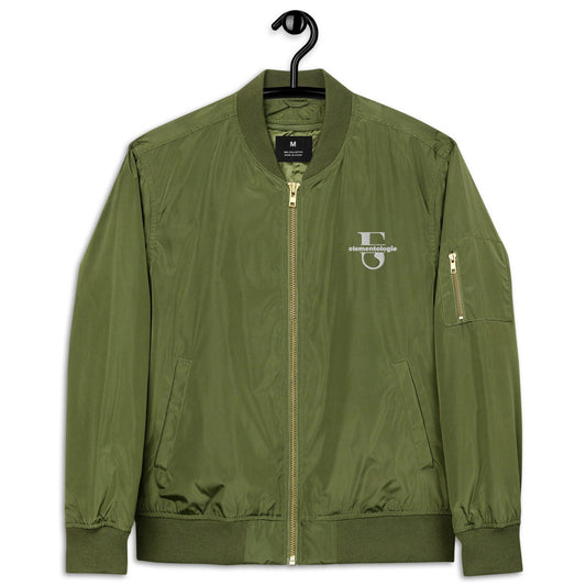 Recycled Bomber Jacket- Elementologie Monogram - Elementologie