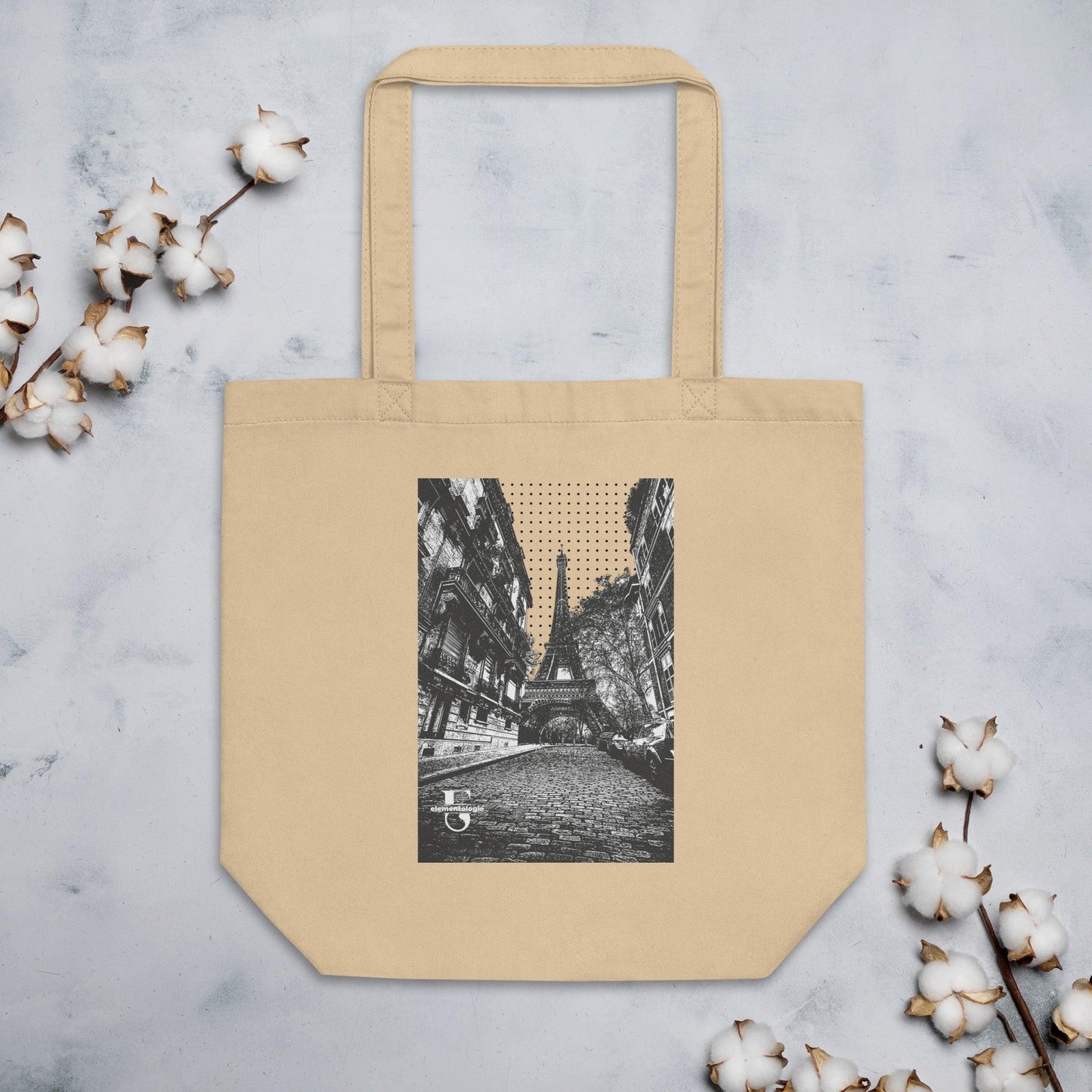 Eco Tote Bag-Eiffel Tower - Elementologie